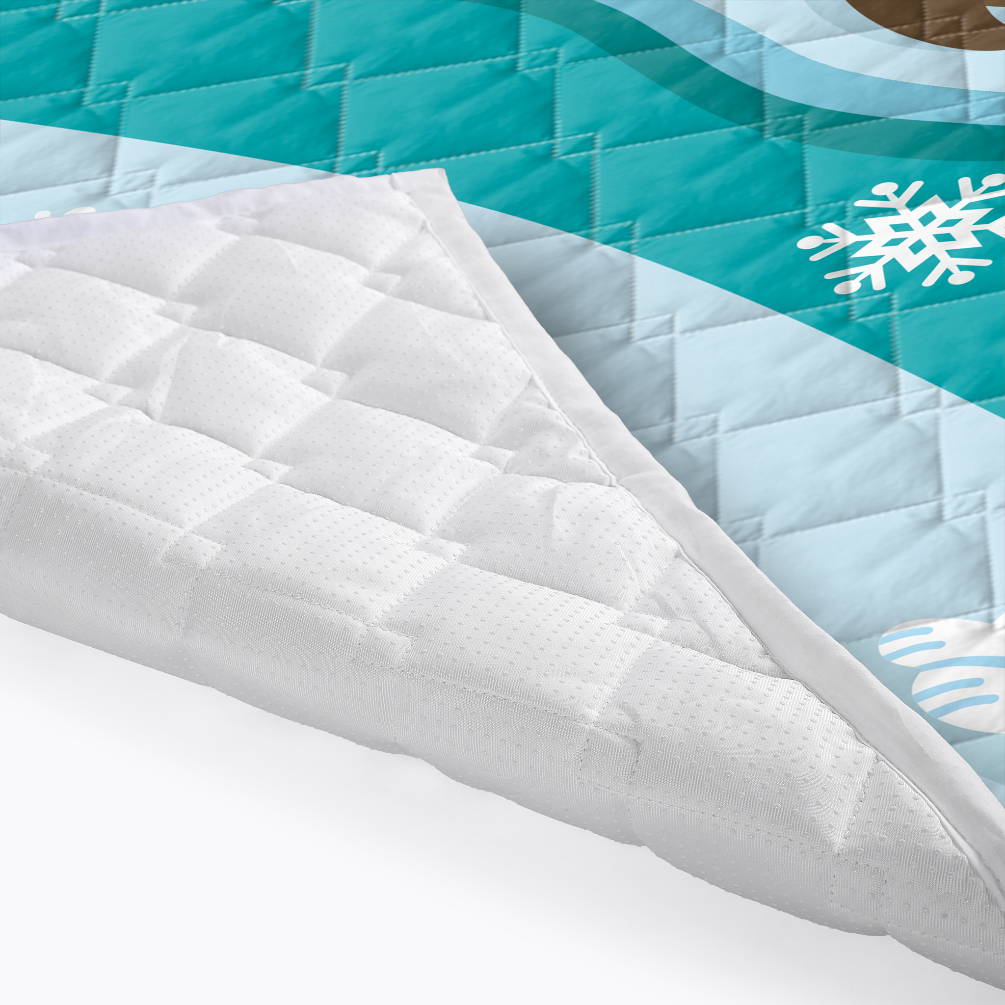 Play mat polar animals 150x200 - heavy quality - play mat - anti-slip - washable