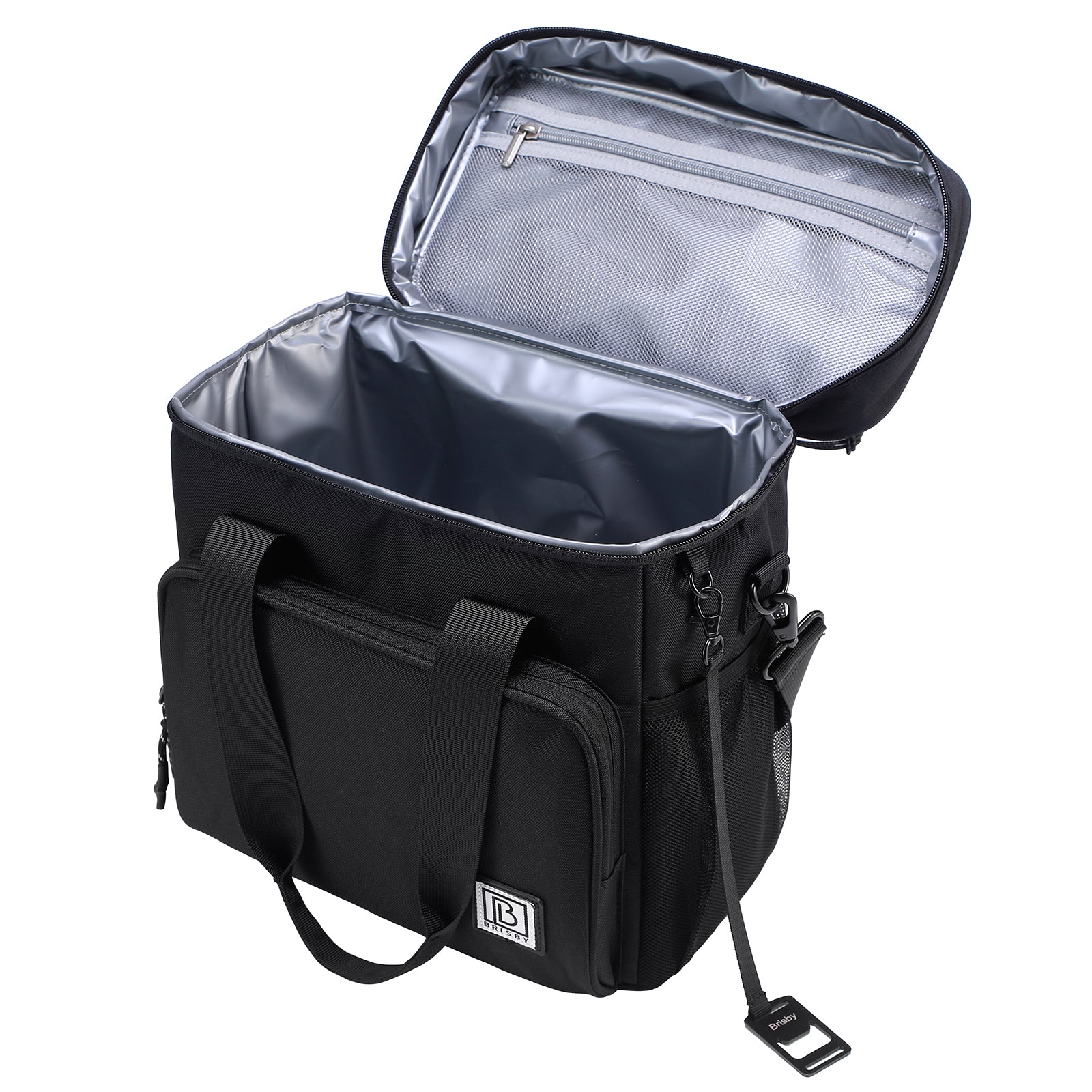 Brisby Koeltas 15L zwart - incl. 2 koelelementen, schouderband