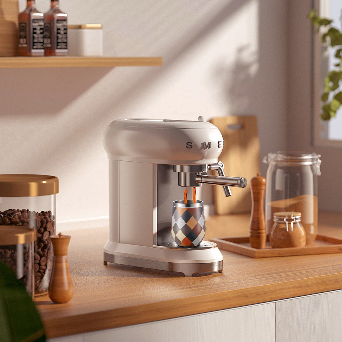 Bardi IJsblokjesmachine set 1,6L RVS - incl. 3 thermoscups blok en ijsschep