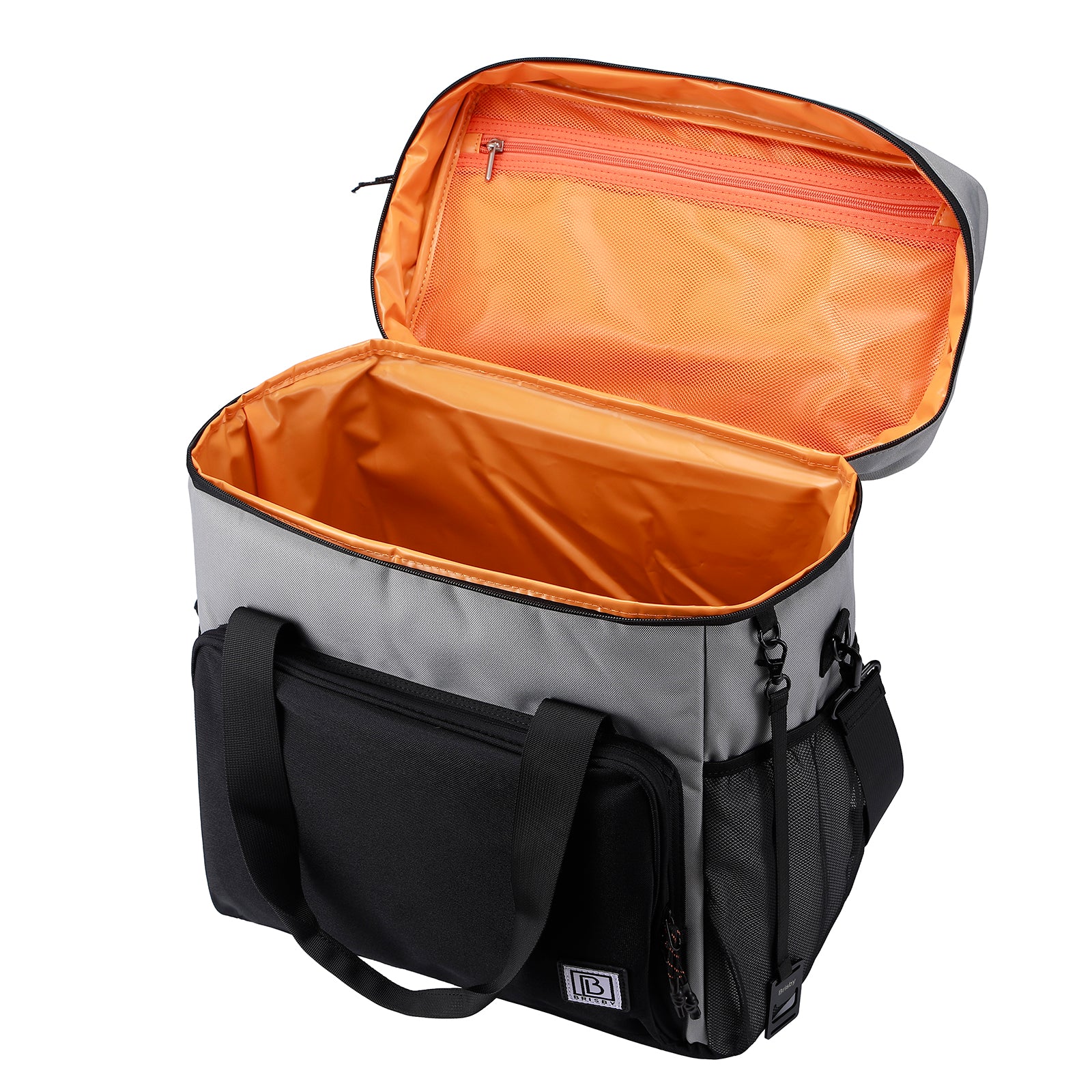 Cooler bag 30L black-grey-orange - Lunch bag - 4 layers insulated - incl. 4 cooling elements