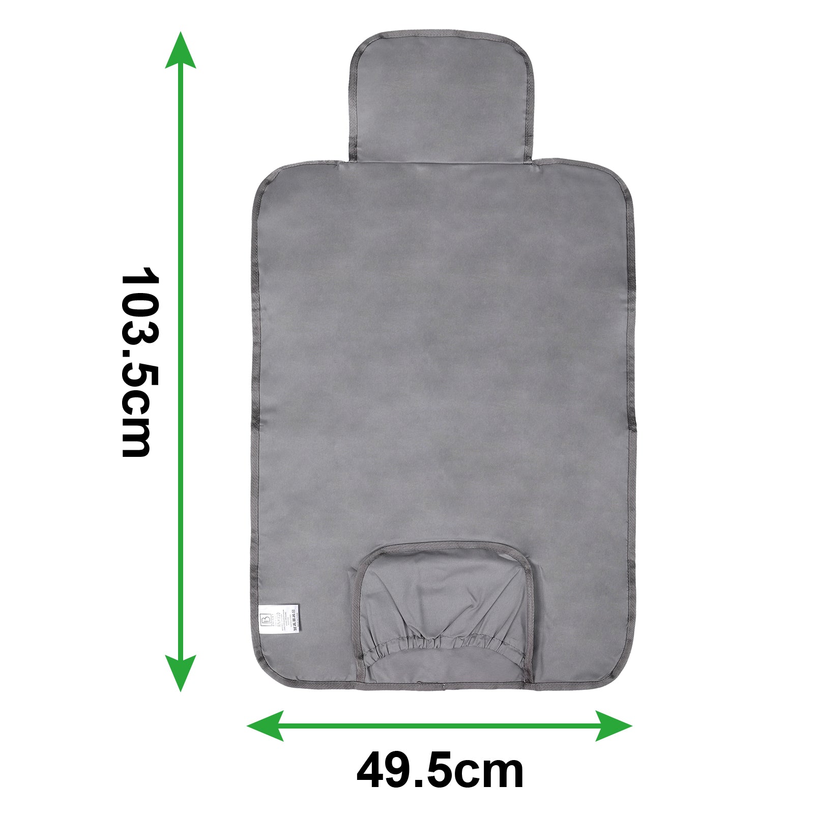 Florence diaper bag 17L grey - shoulder bag, changing bag - hard-wearing - incl. cool bag, changing mat and pram hooks - nylon