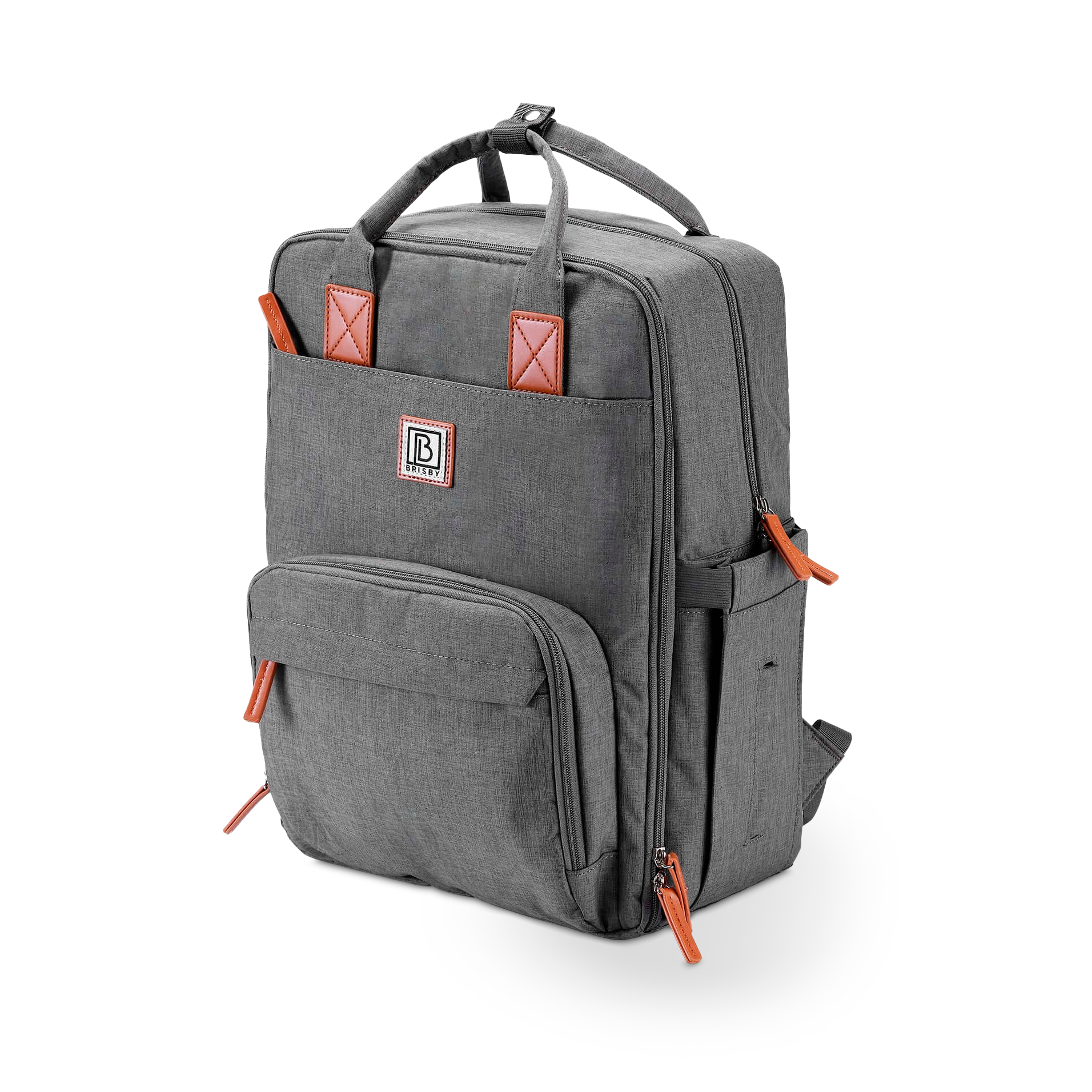 Brisby Rugtas unisex LTO donkergrijs - waterafstotend - laptopvak - handbagage