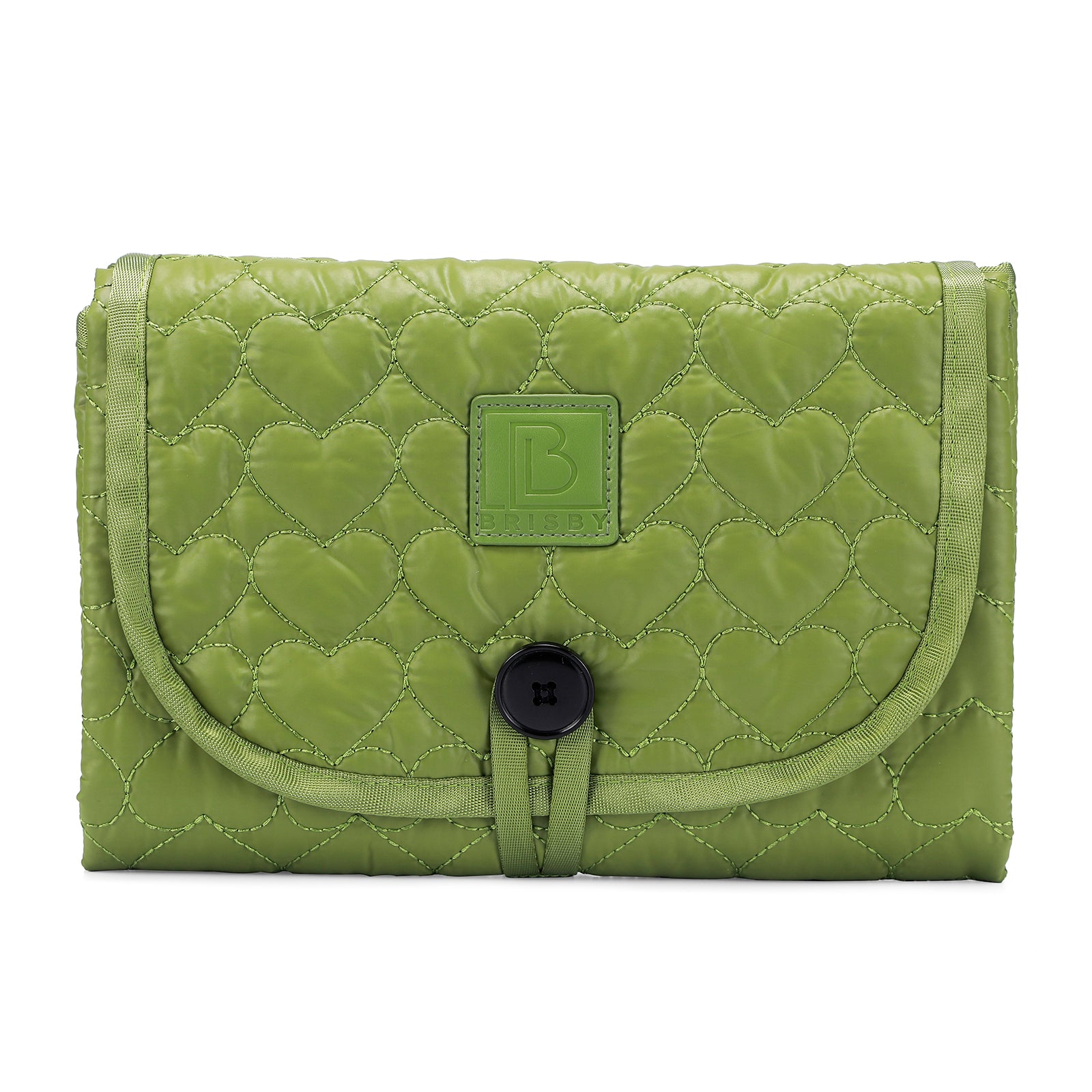 Florence diaper bag 17L green - shoulder bag, care bag - hard-wearing - incl. cool bag, changing mat and stroller hooks - nylon