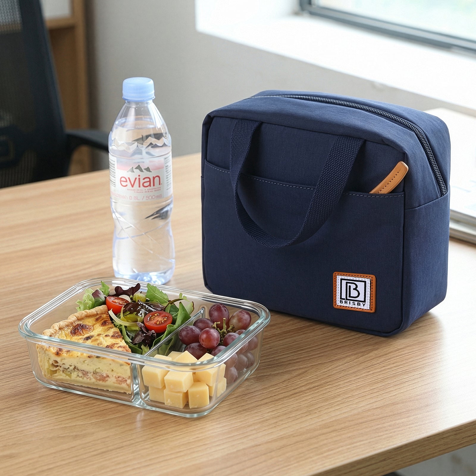 Brisby Koeltas Lunchtas 4L - Waterafstotend - Geïsoleerde Kolftas - Inclusief Koelelement - Blauw