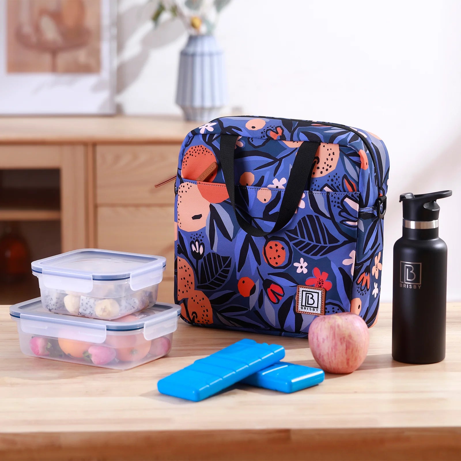 Cooler bag 7L Valencia - Lunch bag - 4-layer insulated - 2 free cooling elements - incl. shoulder strap