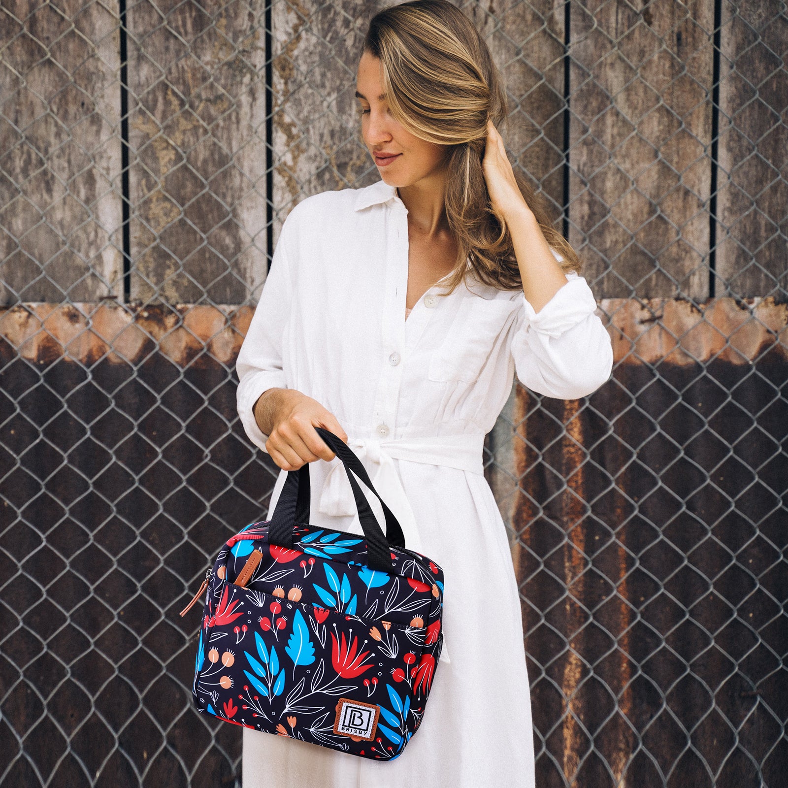 Cooler bag 4L night flower - 4-layer insulated - free cooling element