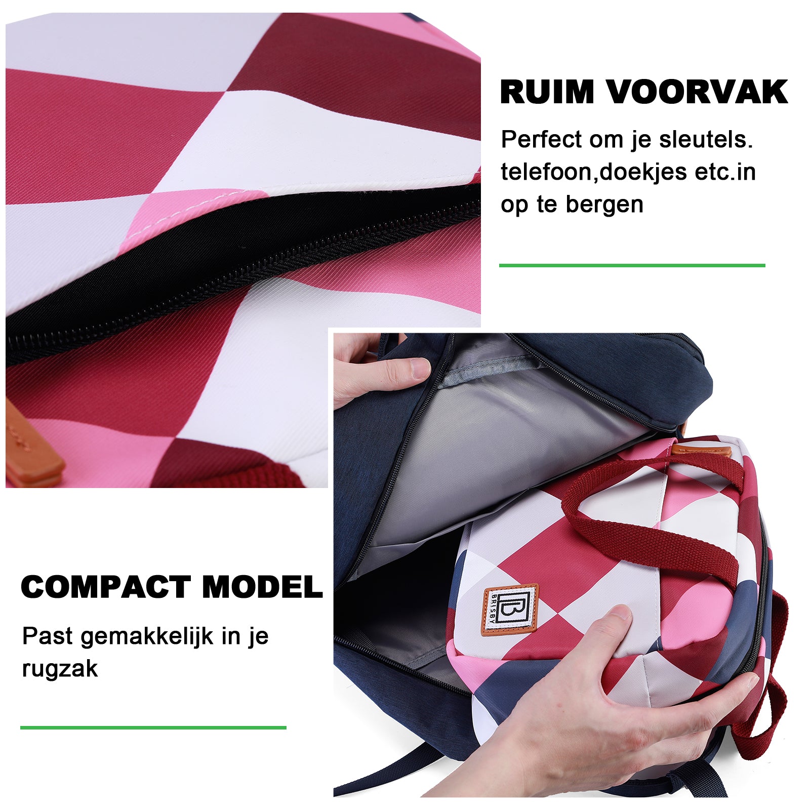 Cooler bag 4L block rose - 4-layer insulated - free cooling element