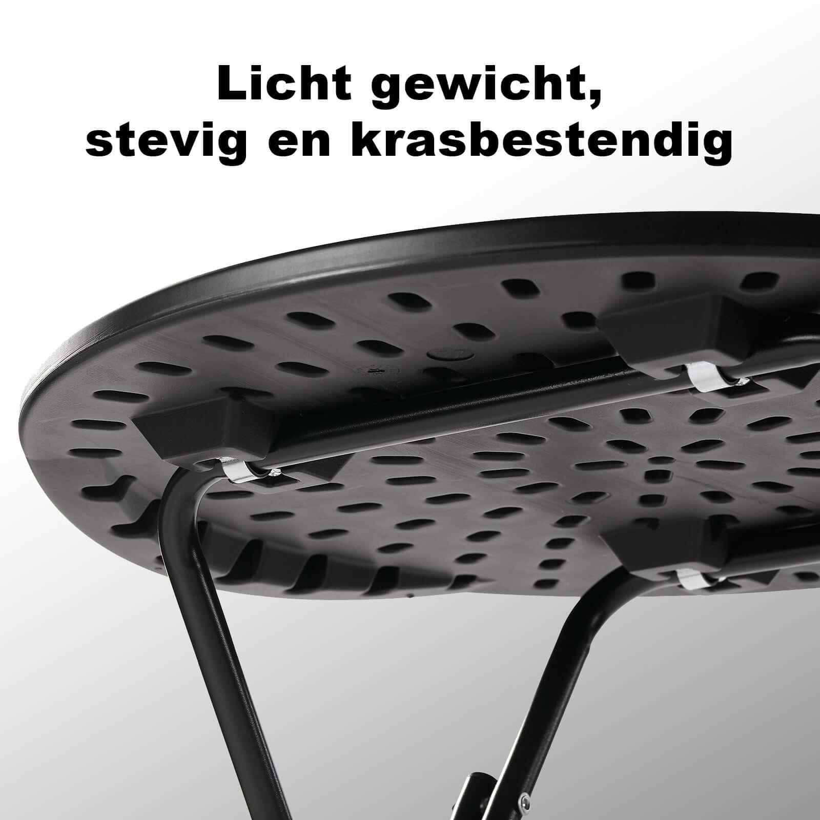 Bardi 2 x Salontafel - Bijzettafel Inklapbaar 60 x 74cm - Zwart