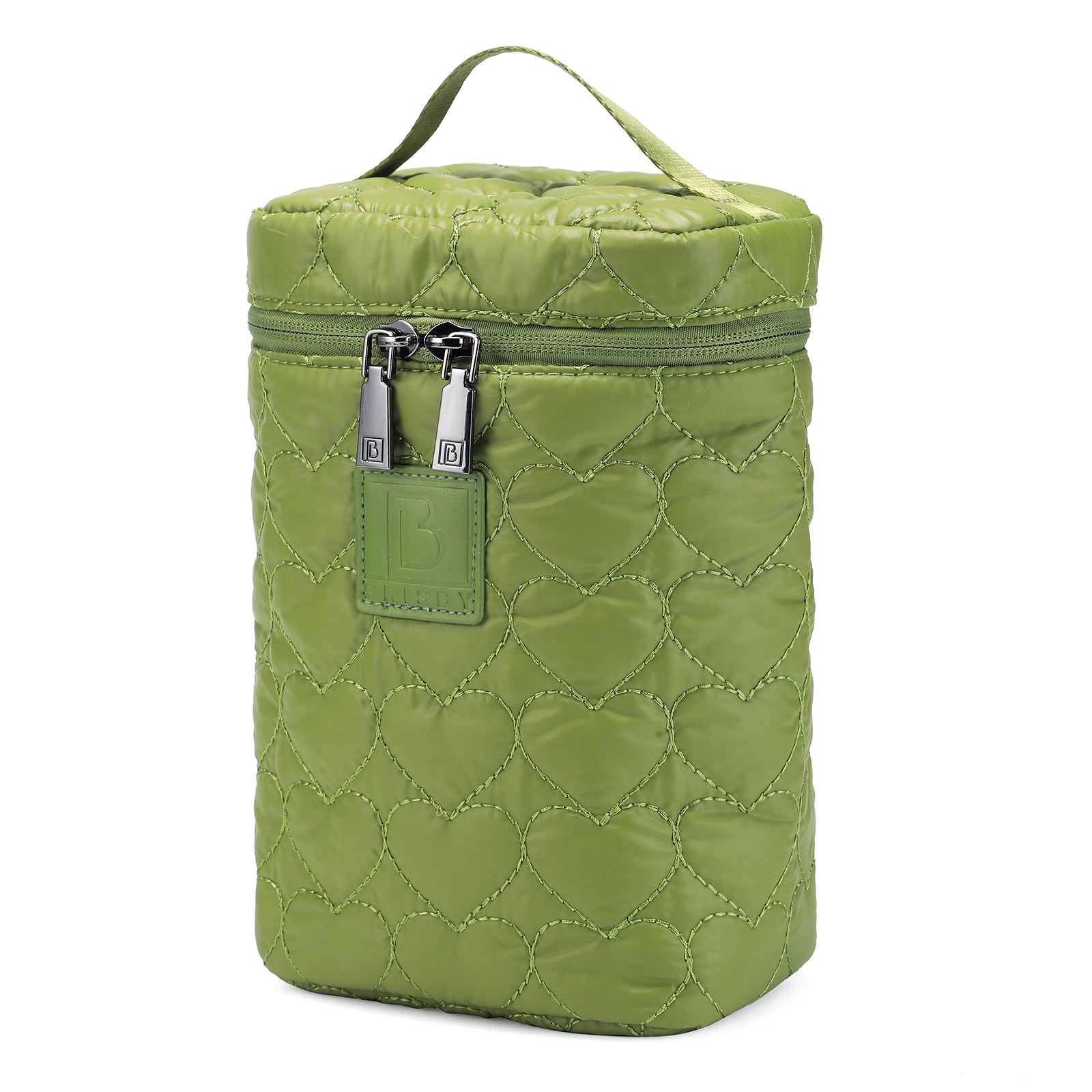 Florence diaper bag 17L green - shoulder bag, care bag - hard-wearing - incl. cool bag, changing mat and stroller hooks - nylon
