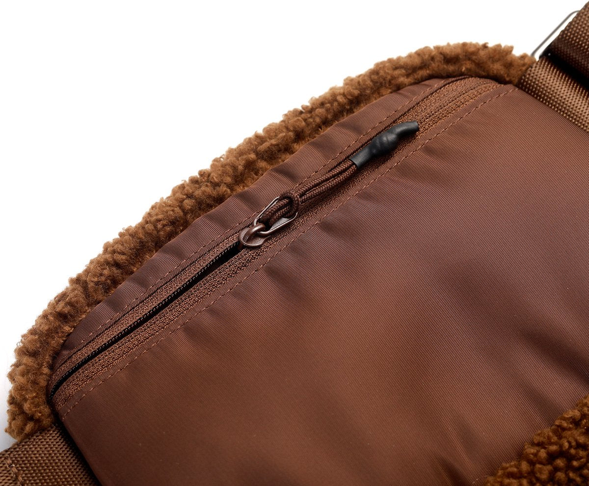 Brisby Heuptas 1L teddy bruin - buideltas - fleece