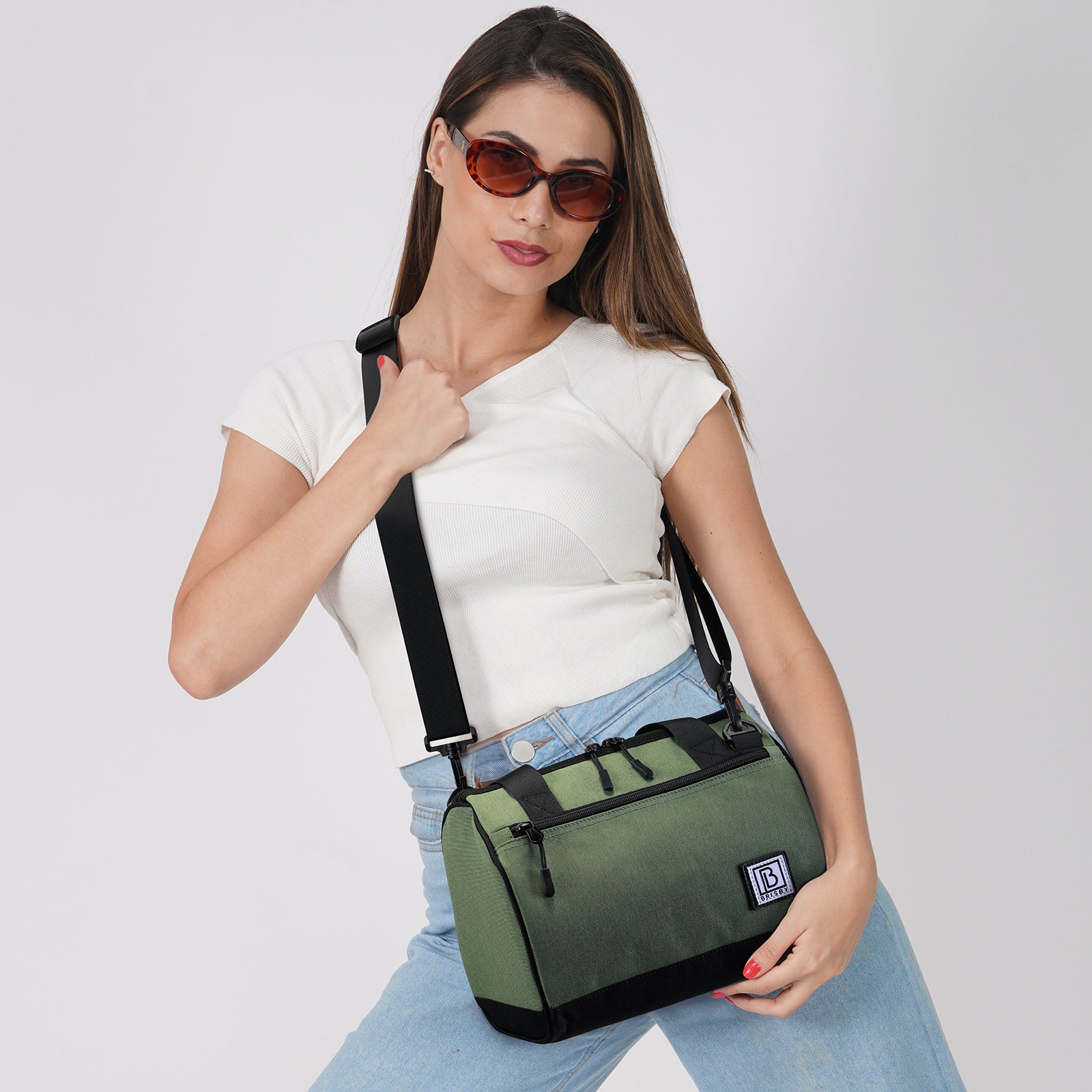 Cooler bag 10L green - Lunch bag - 4-layer insulated - 2 free cooling elements - incl. shoulder strap