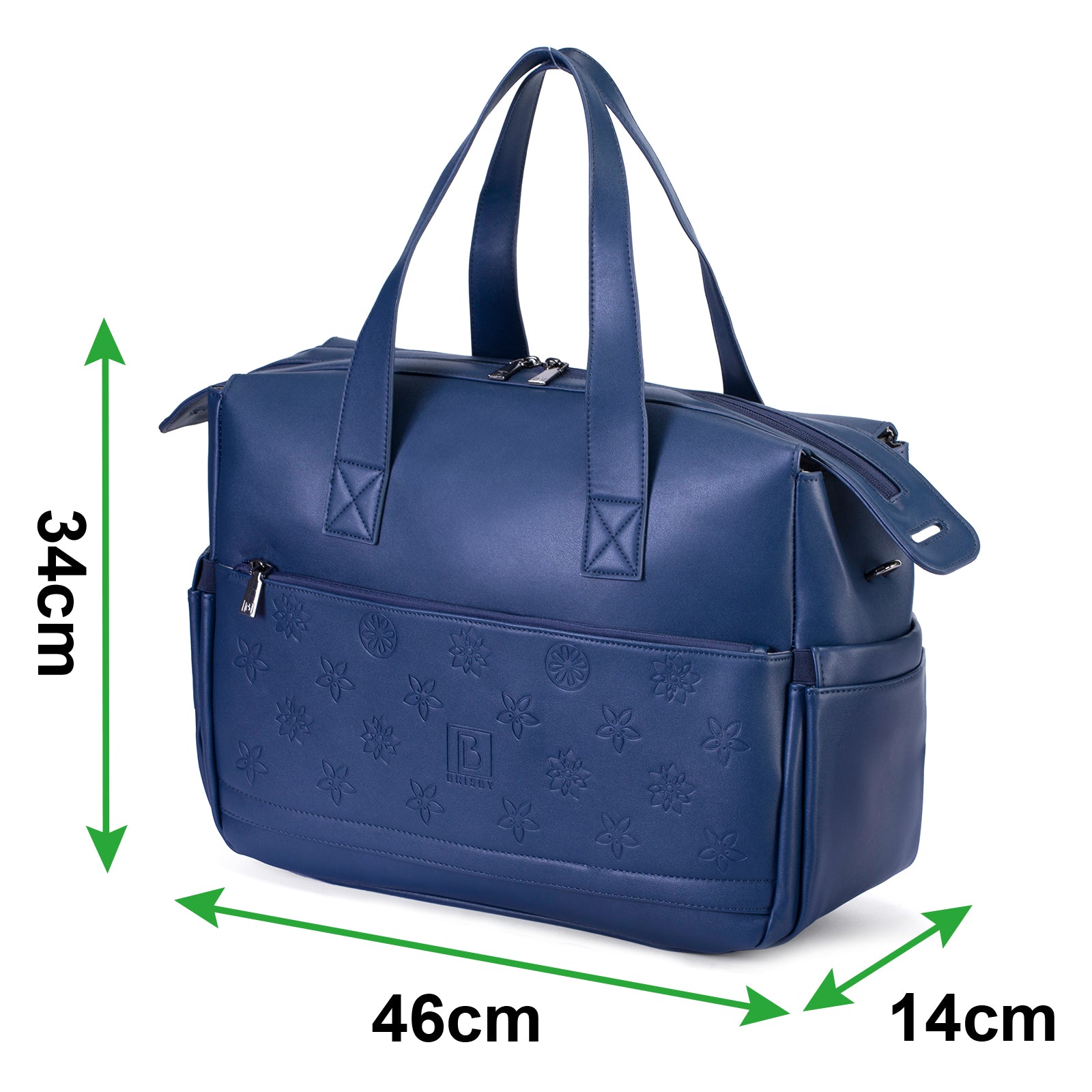 Venezia weekend bag blue - shoulder bag - travel bag - hand luggage - hard-wearing - incl. hanging hooks - PU leather