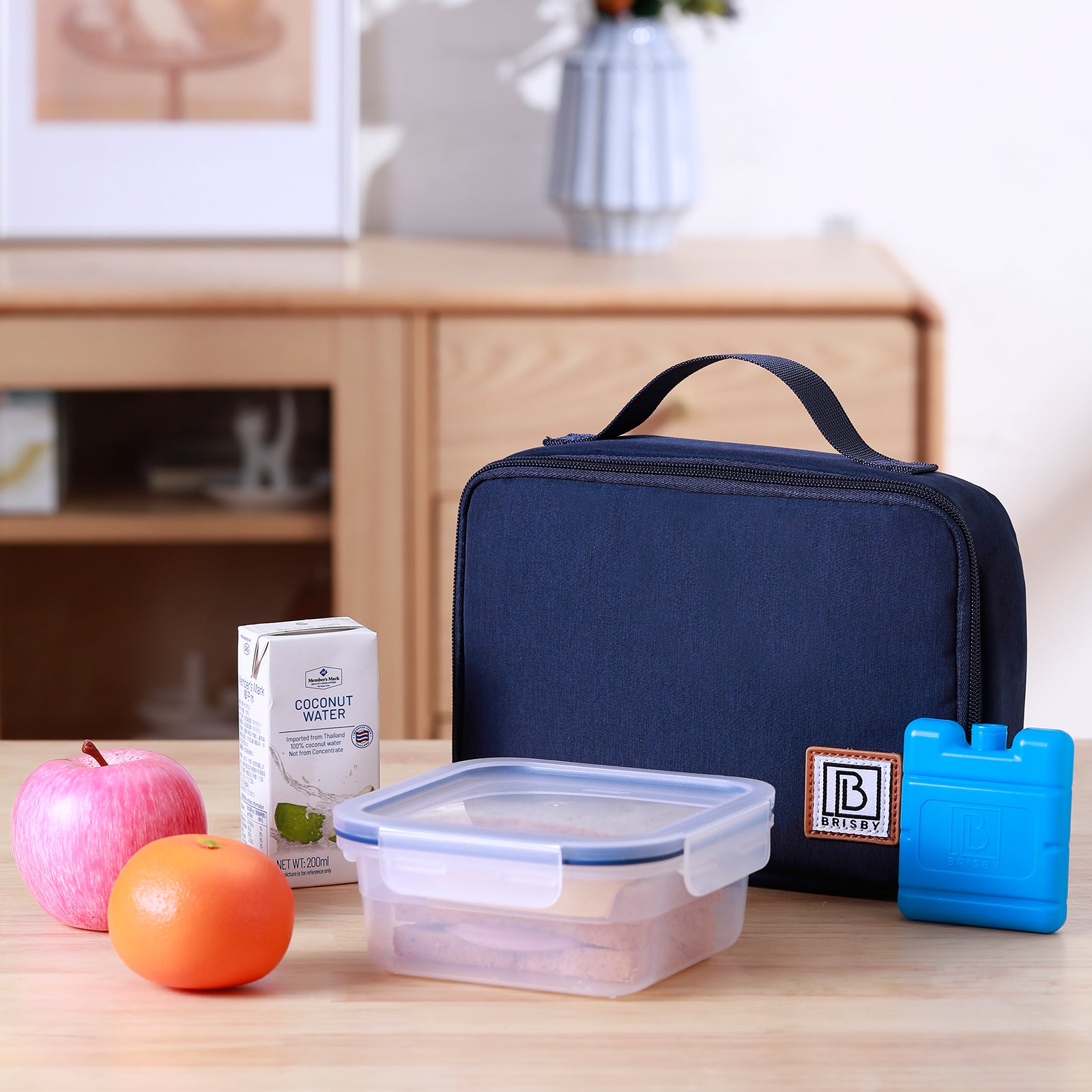 Cooler bag 2.5L blue - 4-layer insulated - free cooling element