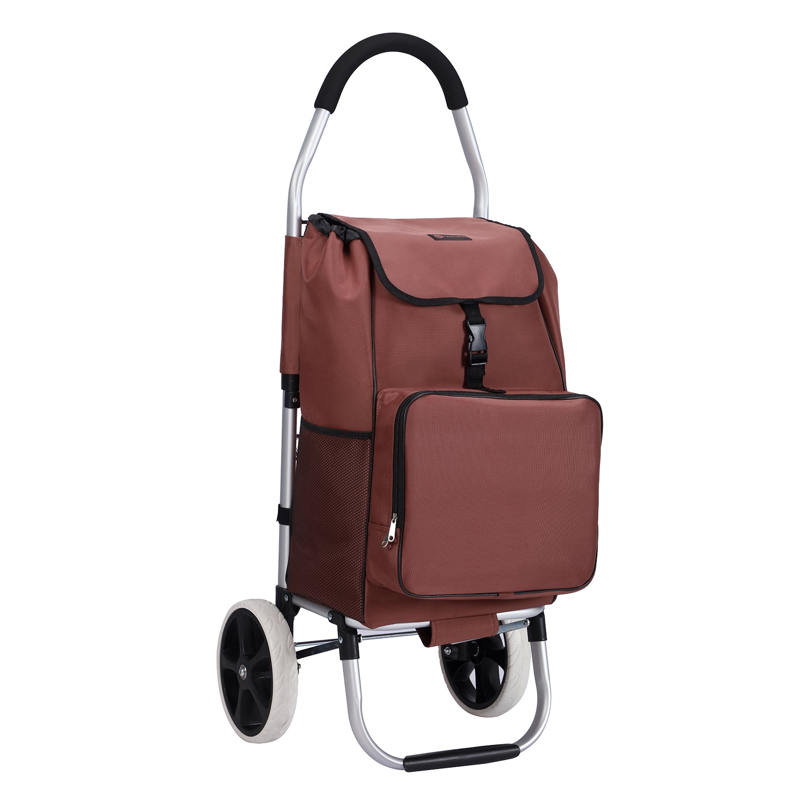 Boodschappentrolley Deluxe 50L met koelvak rood - boodschappenwagen - steekwagenfunctie