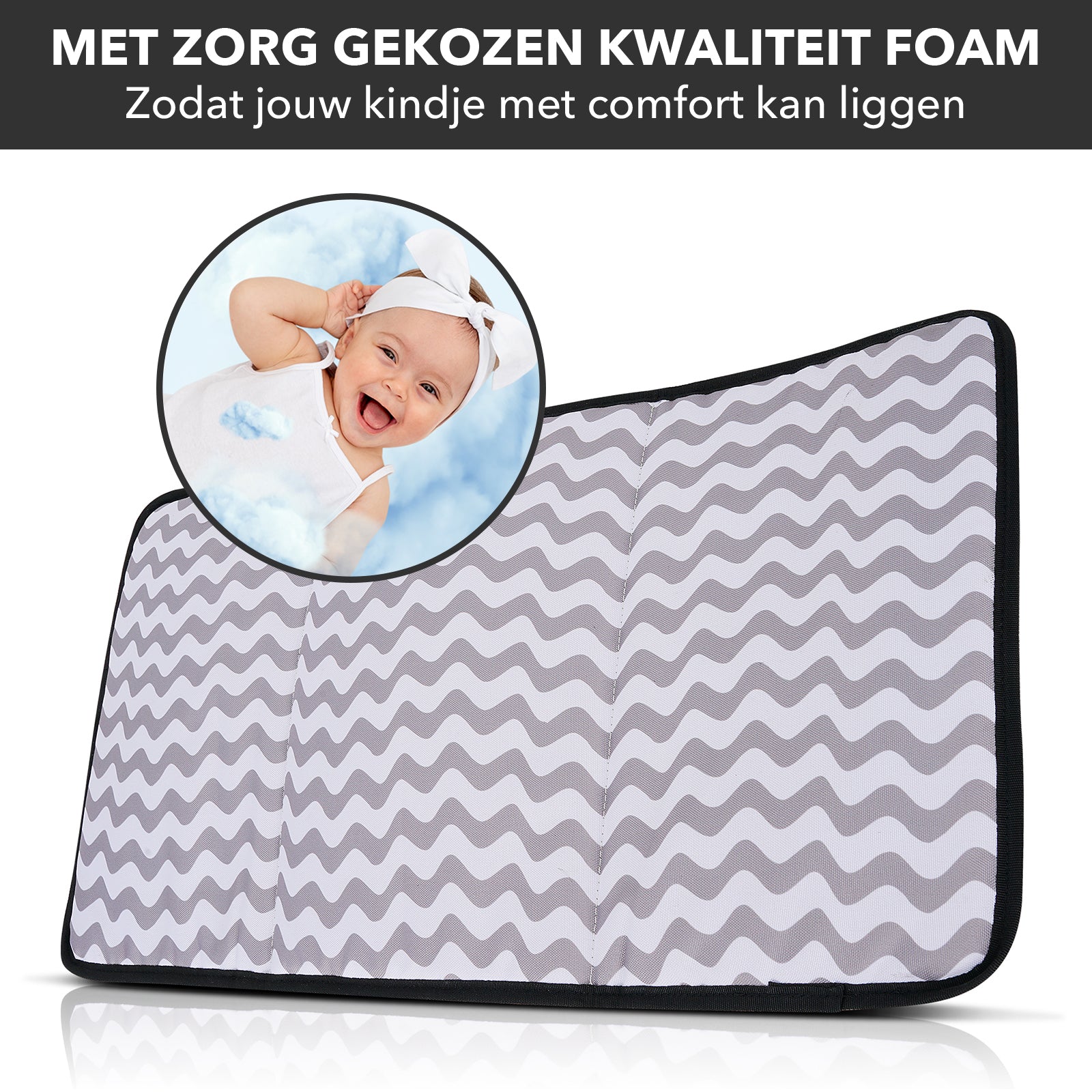 Stayopen luiertas zwart - Verzorgingstas - stay-open frame - USB oplaadfunctie - incl. buggymontage en verschoonmat