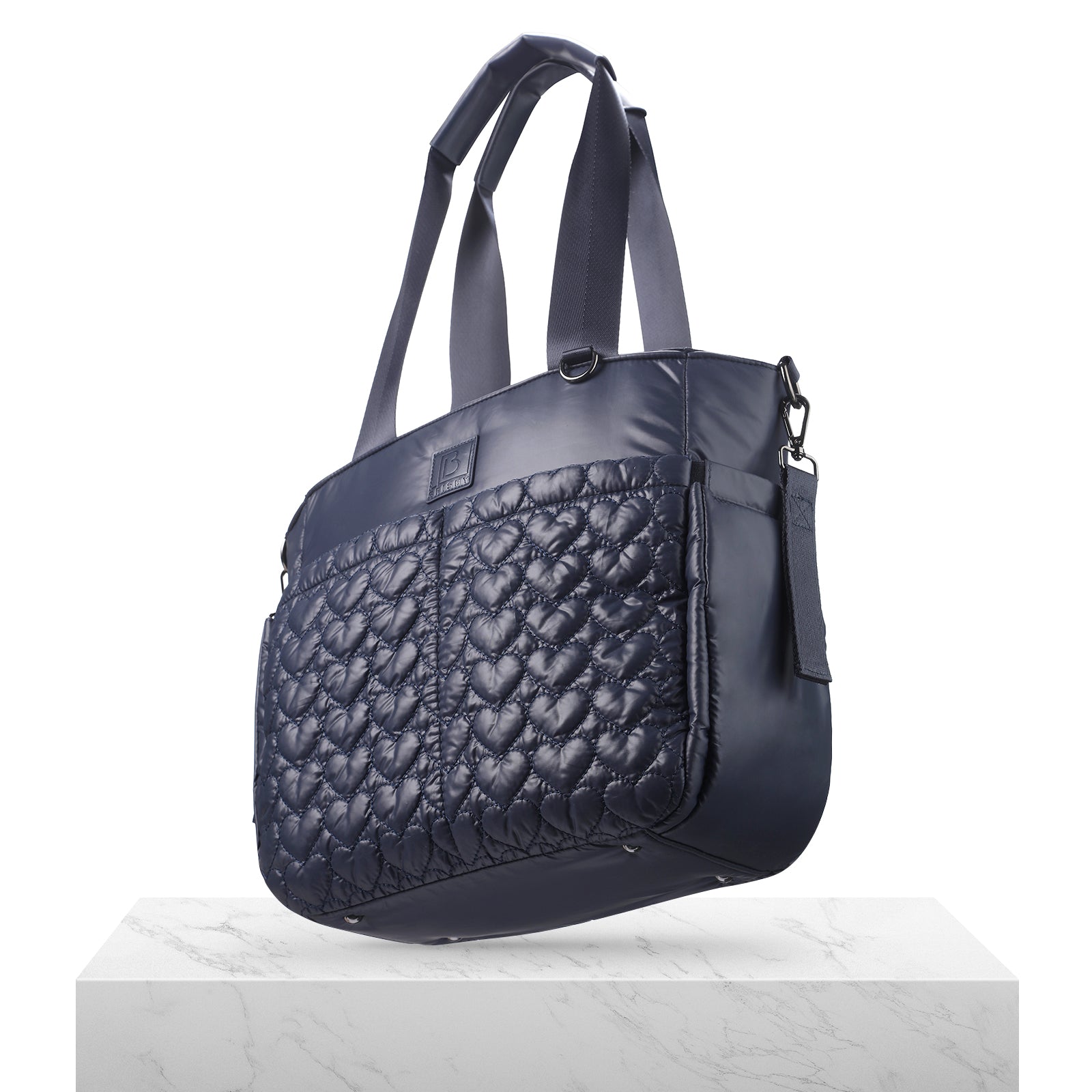Florence diaper bag 17L blue - shoulder bag, changing bag - hard-wearing - incl. cool bag, changing mat and stroller hooks - nylon