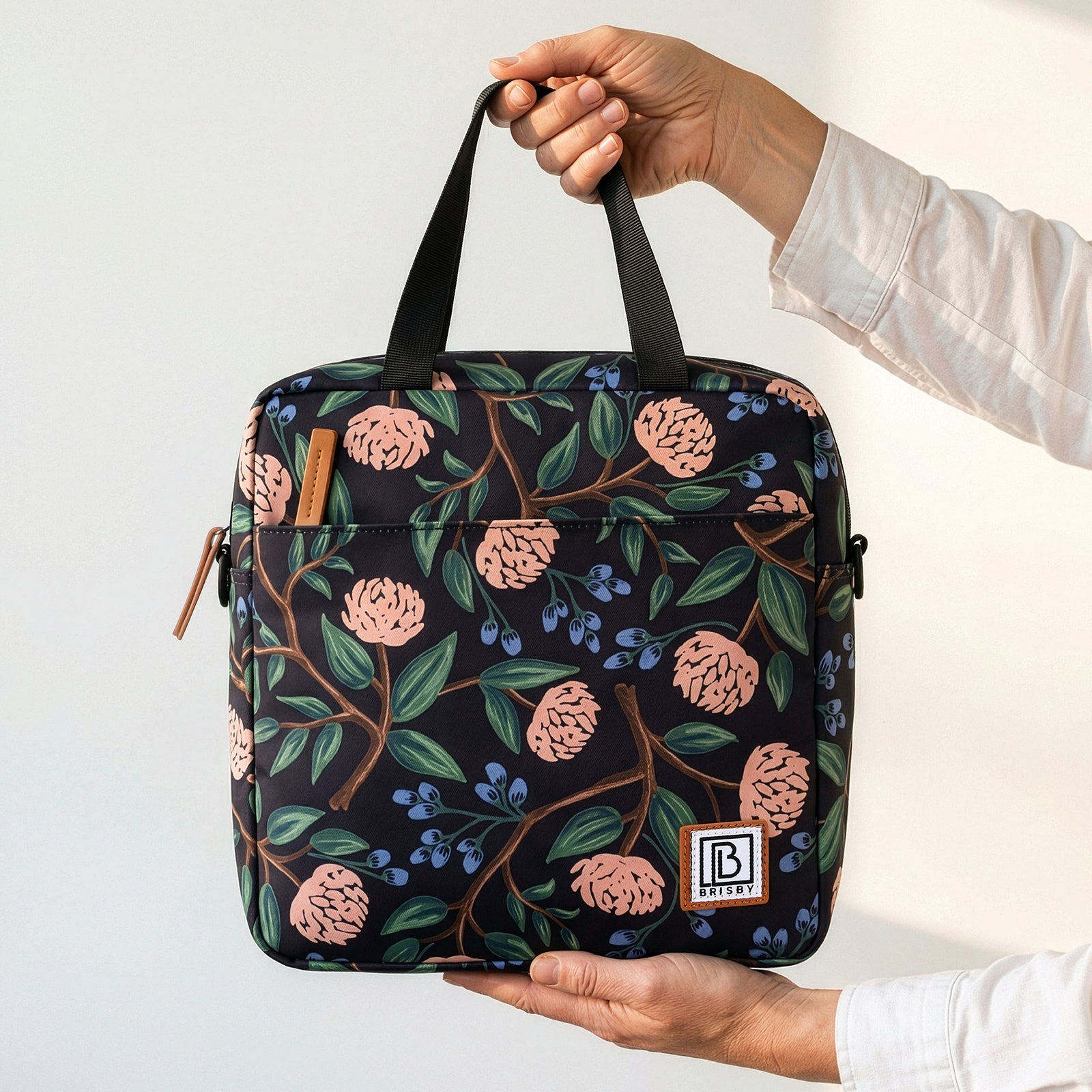 Brisby Koeltas Lunchtas 7L - Inclusief 2 Koelelementen & Schouderband - Passion Flower