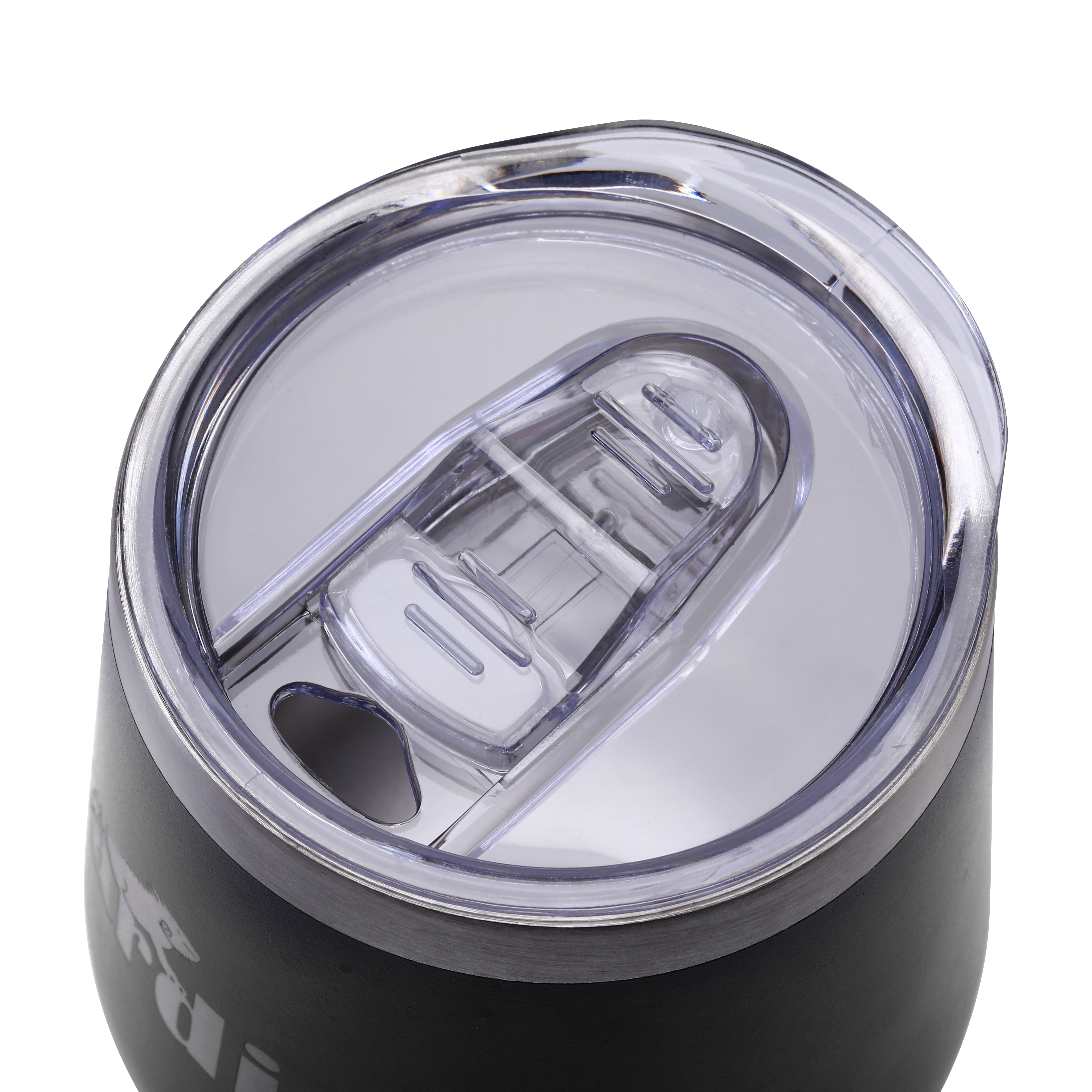 Bardi Thermosbekers 0,3L RVS zwart set - incl. deksels - dubbelwandig