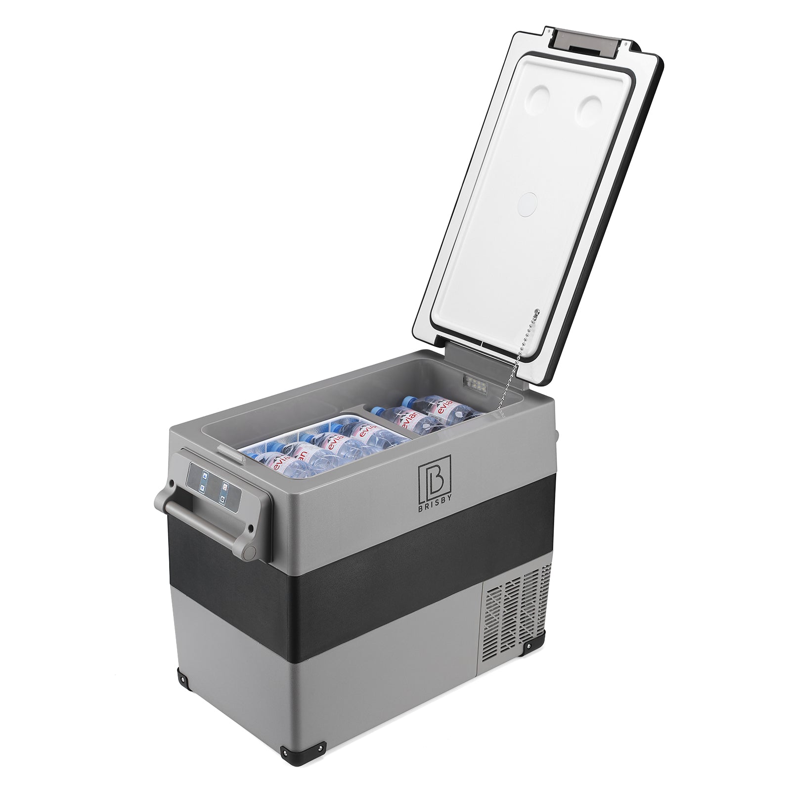 Compressor koelbox 49,5L - Dual zone - koelen en vriezen - 12V en 230V - incl. 2x 1,2L thermosbekers