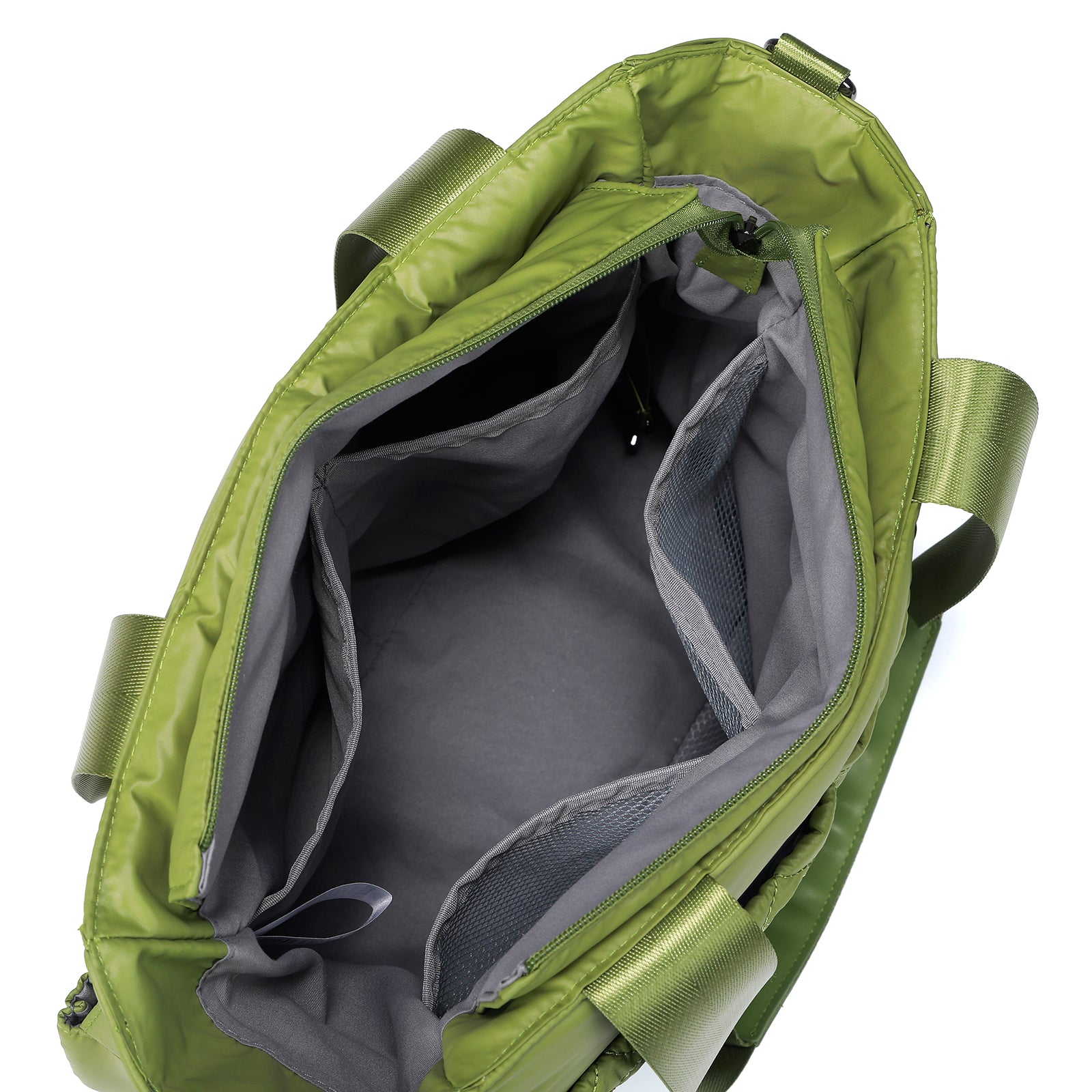 Florence diaper bag 17L green - shoulder bag, care bag - hard-wearing - incl. cool bag, changing mat and stroller hooks - nylon