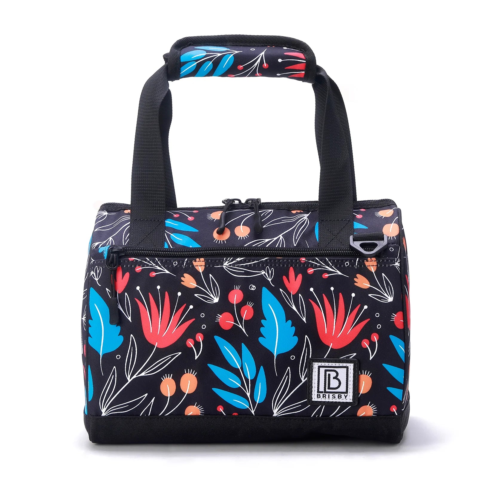 Koeltas 10L night flower - Lunchtas - 4-laags geïsoleerd - 2 gratis koelelementen - incl. schouderband