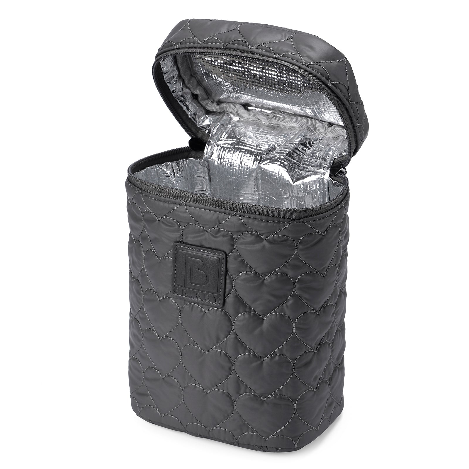 Florence diaper bag 17L grey - shoulder bag, changing bag - hard-wearing - incl. cool bag, changing mat and pram hooks - nylon