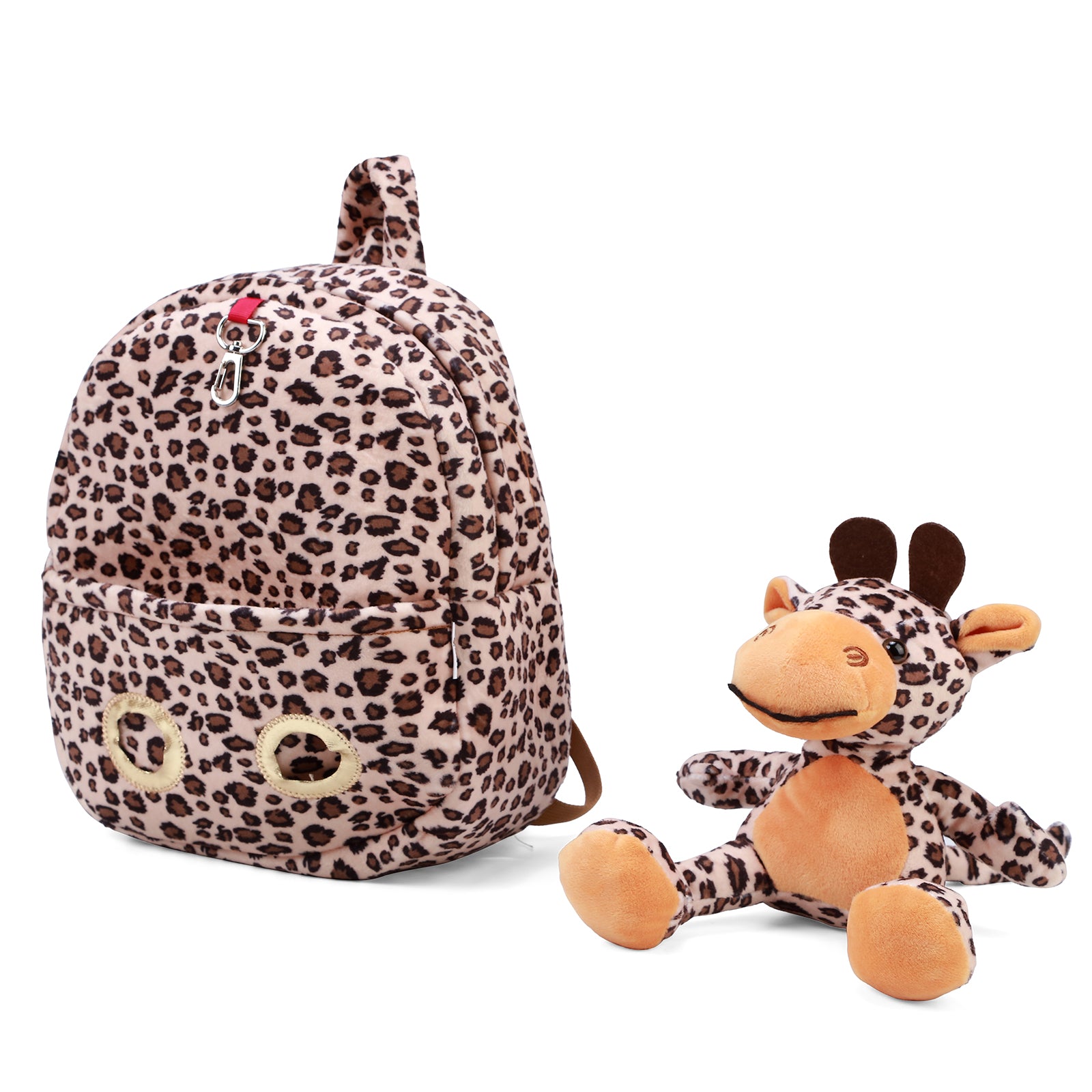 Giraffe toddler set - incl. backpack, cuddly toy and lunch bag