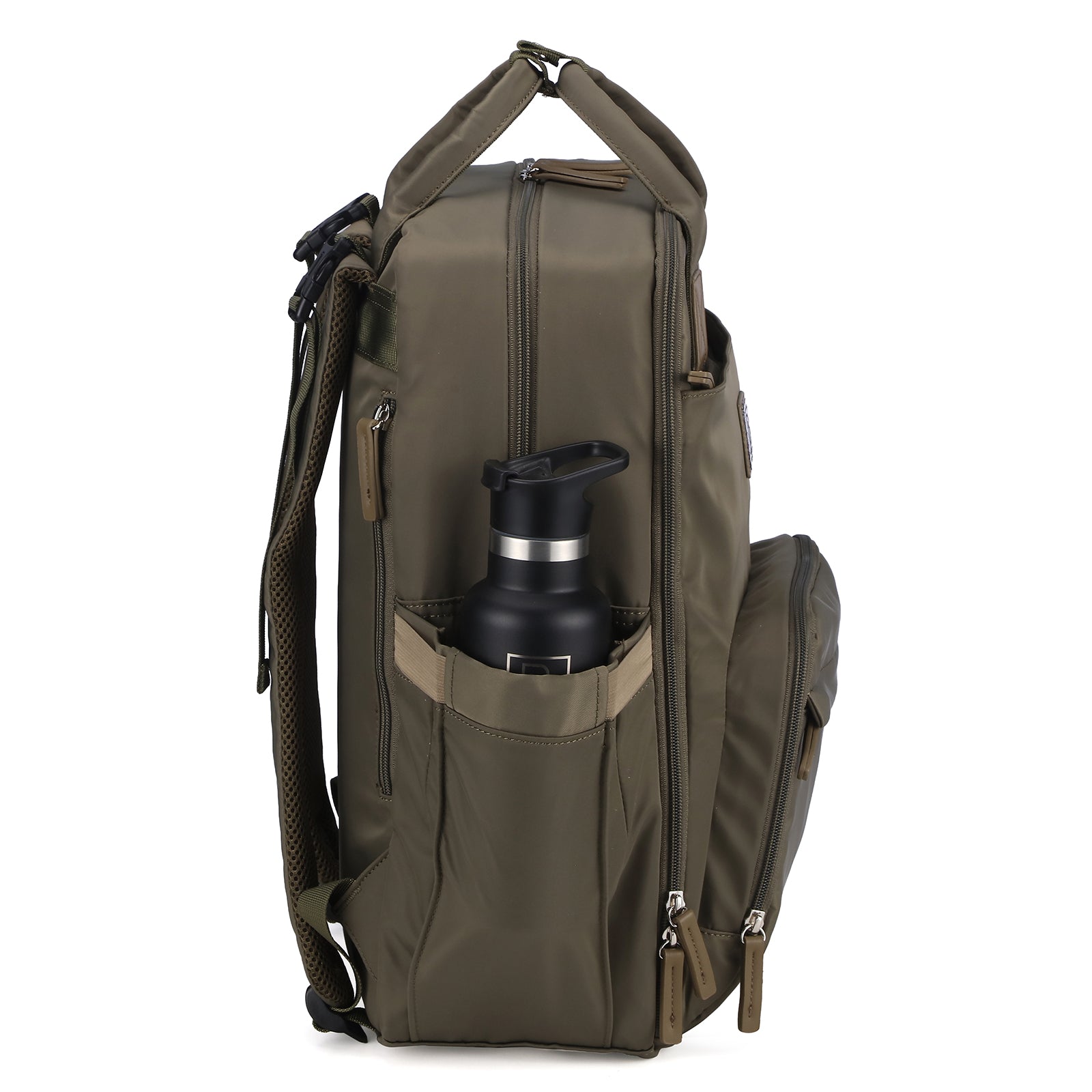 Brisby slijtvaste Luiertas – verzorgingstas – met buggymontage - Olive Green