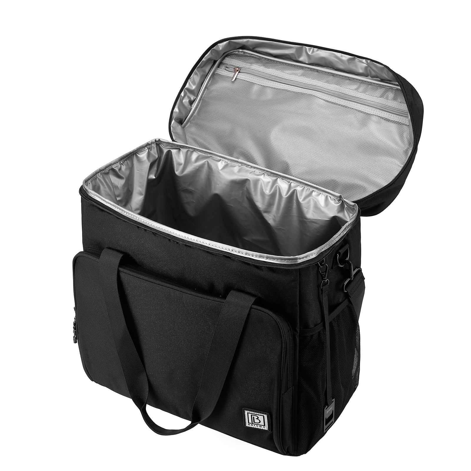 Brisby Koeltas 40L zwart-grijs - incl. 6 koelelementen, draagband