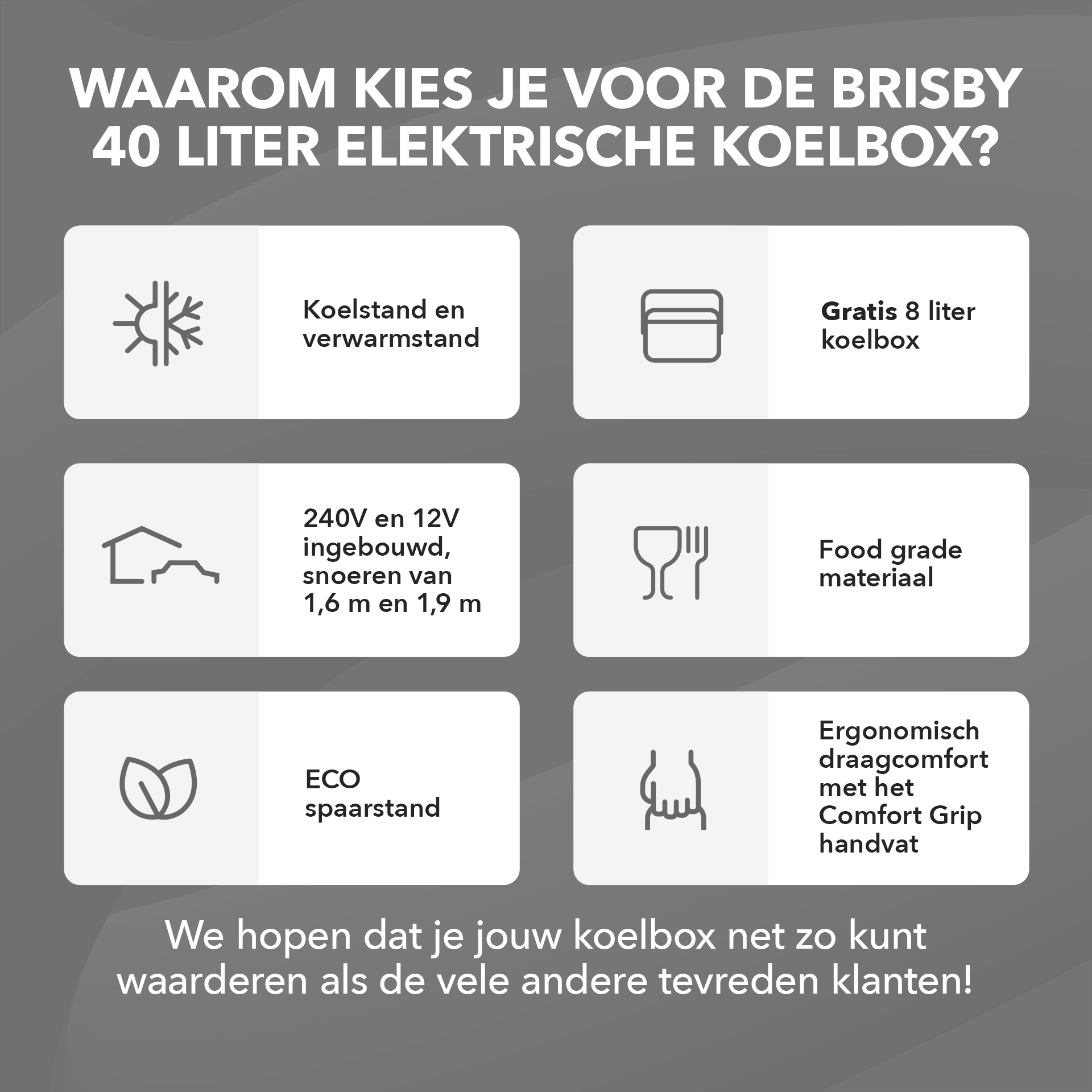 Elektrische koelbox 40L grijs SET - Incl. 8L passieve koelbox - incl. divider en koelelementen - AC/DC 12V, 220/230V