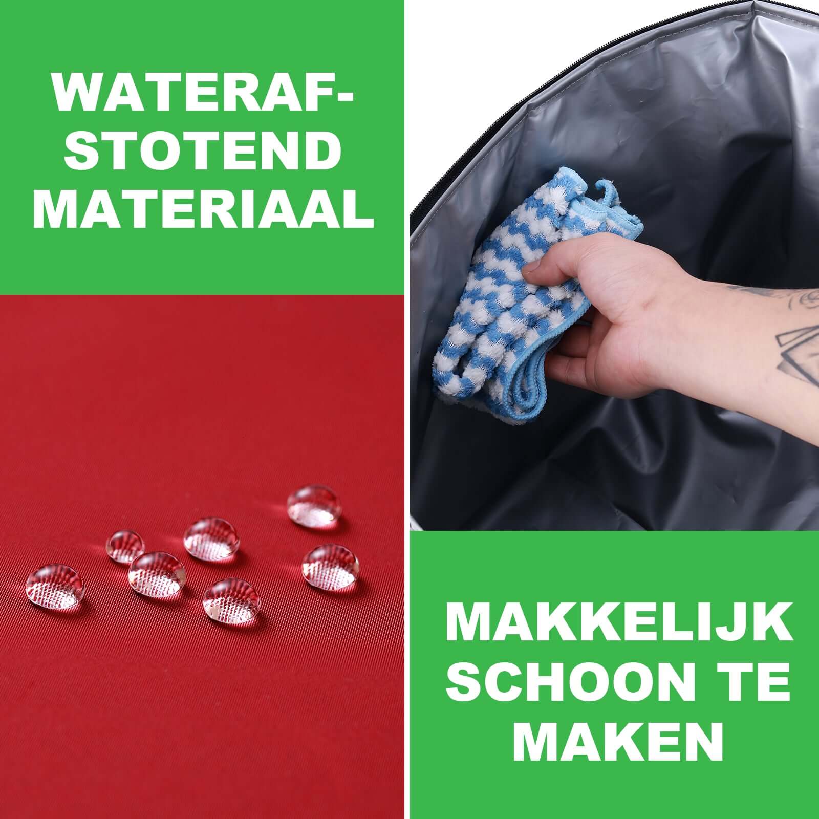 Koeltas 40L rood - Lunchtas - opvouwbaar - 4-laags geïsoleerd - incl. 4 gratis koelelementen en draagband