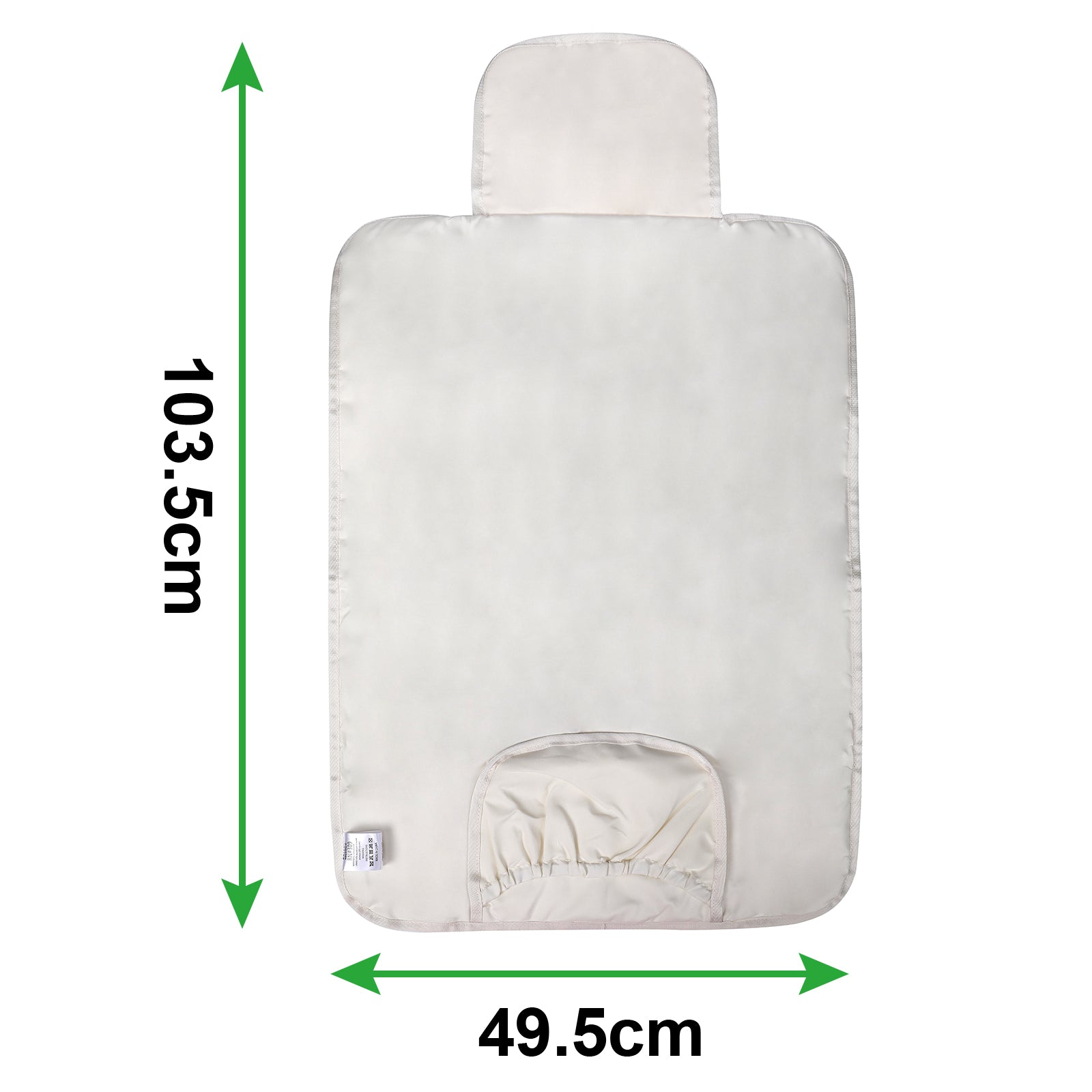 Florence diaper bag 17L cream - shoulder bag, changing bag - hard-wearing - incl. cool bag, changing mat and stroller hooks - nylon