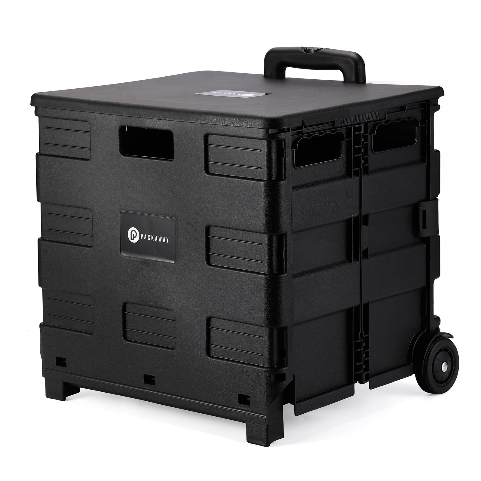 Packaway Boodschappentrolley 50L XL zwart - incl. deksel - 35 kg draagvermogen