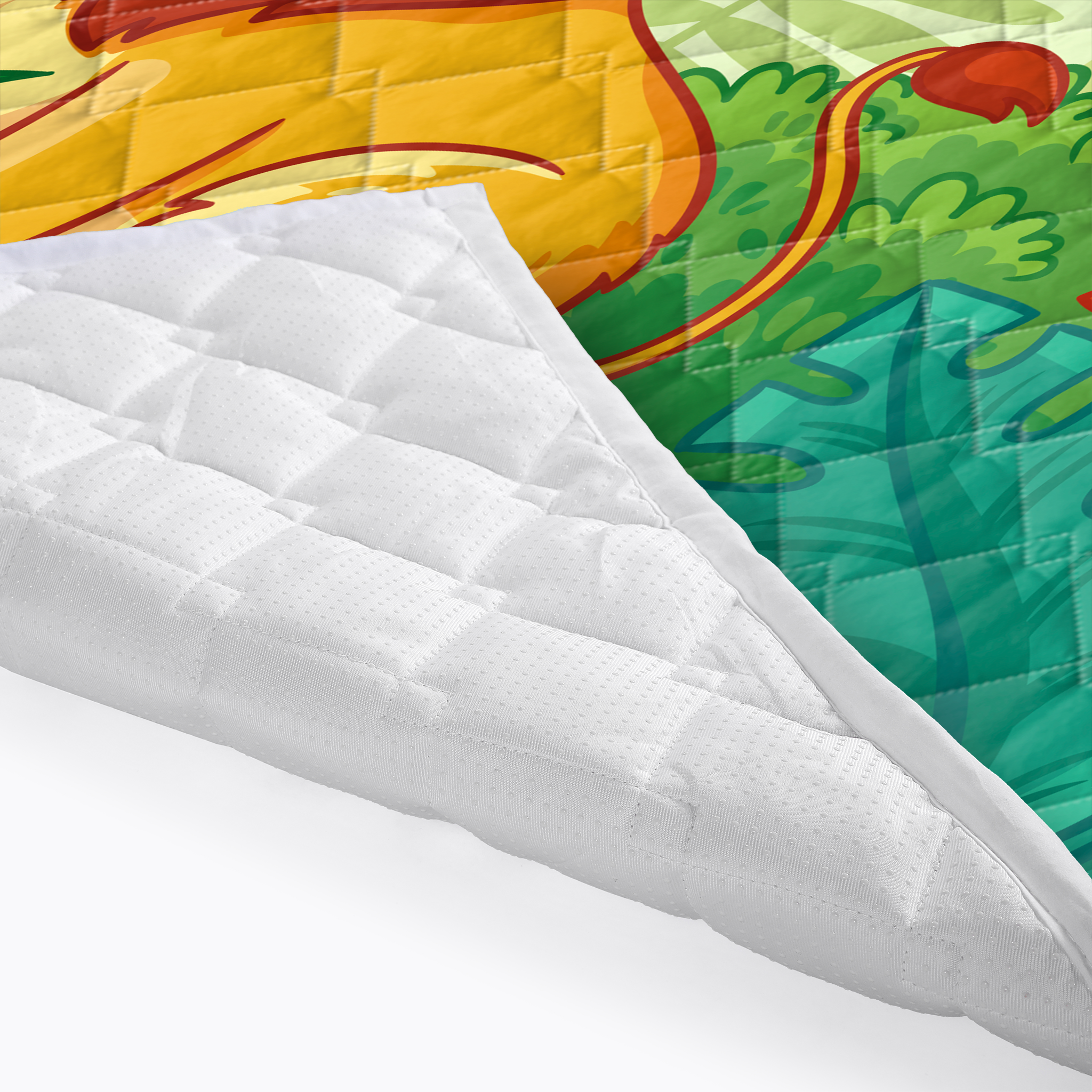 Play mat jungle 150x200 - heavy quality - play mat - anti-slip - washable