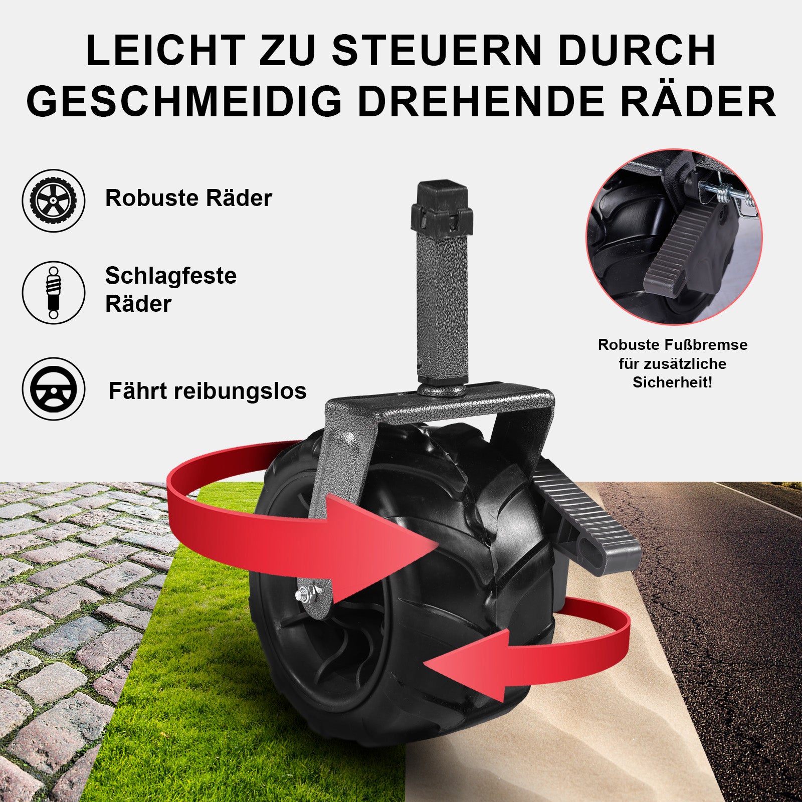 Packaway Bolderkar XL 80kg zwart - opvouwbaar - heavy duty - wasbaar