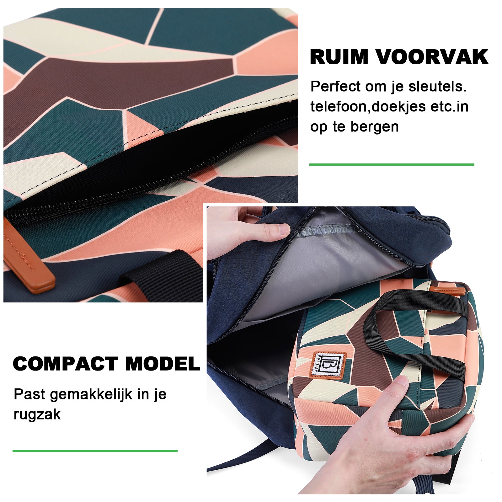 Cooler bag 4L abstract colours - 4-layer insulated - free cooling element