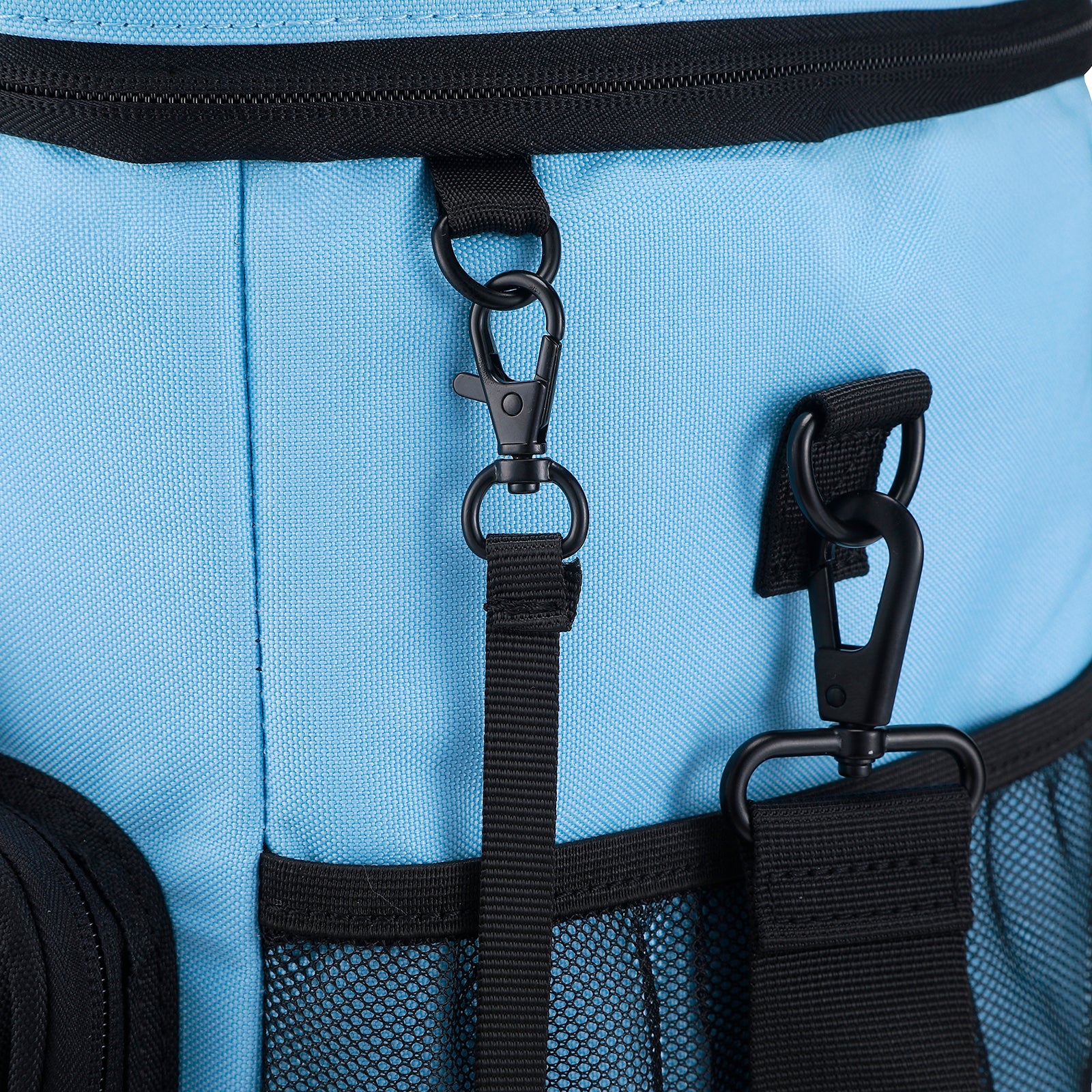 Cooler bag 40L black/blue - Lunch bag - 4-layer insulated - 6 free cooling elements - incl. shoulder strap