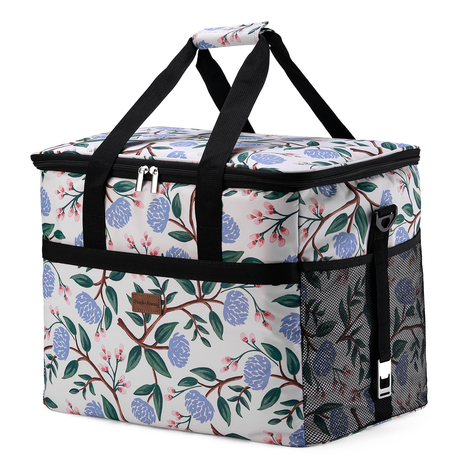Packaway Koeltas 40L white flower - incl. 6 koelelementen, draagband