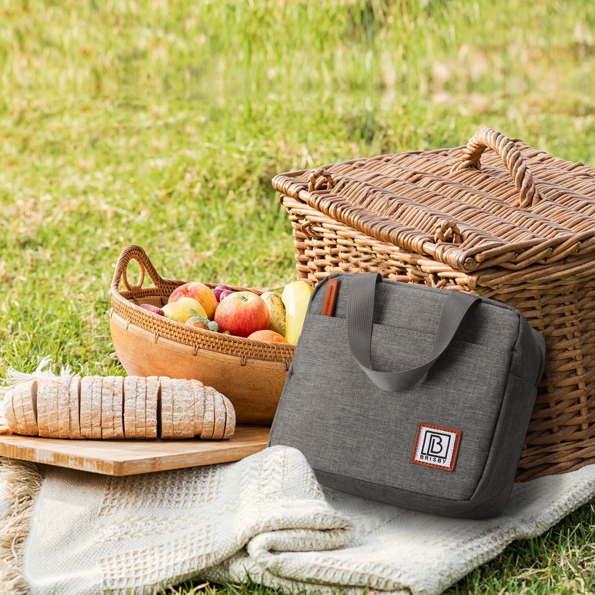 Cooler bag 4L dark gray - 4-layer insulated - free cooling element