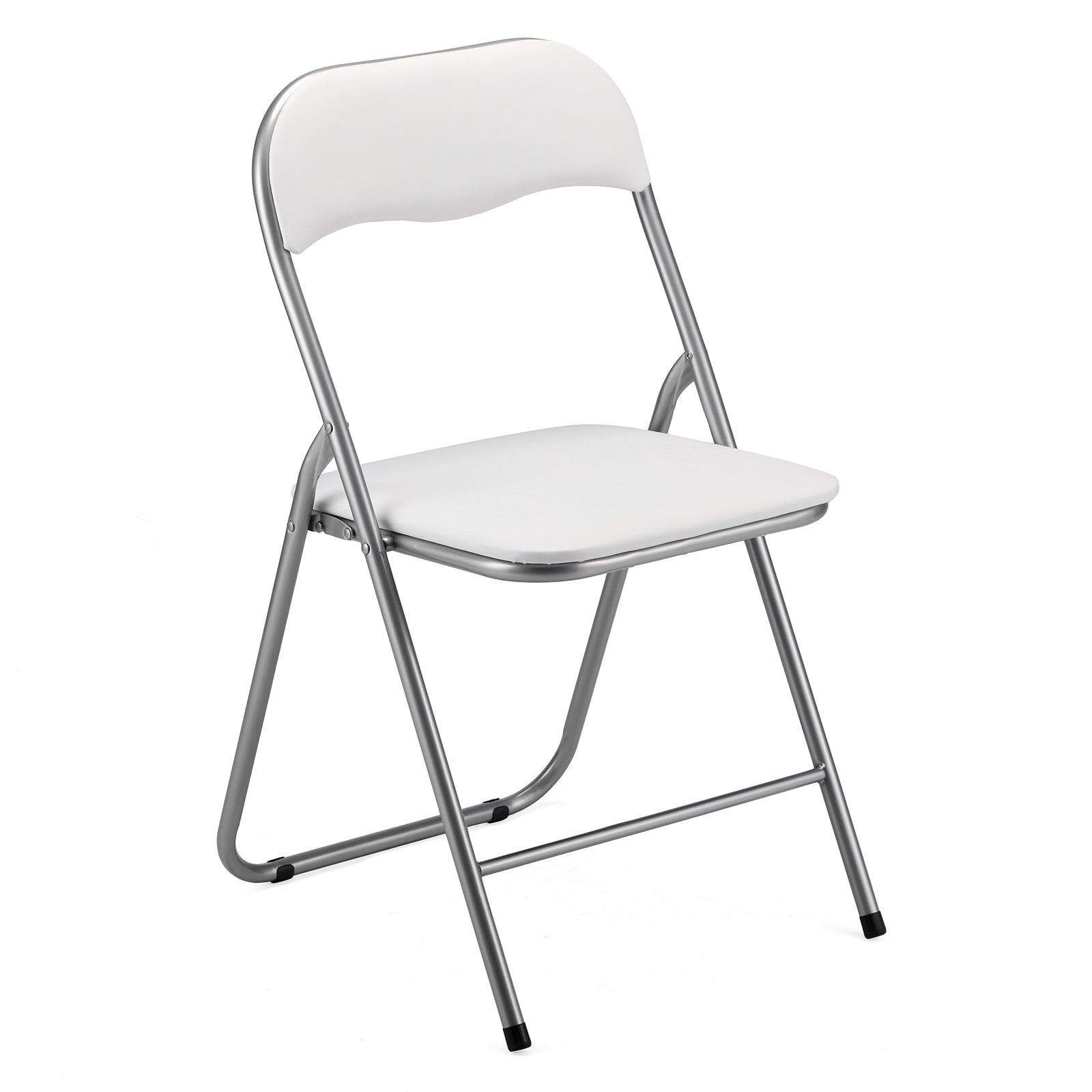 Bardi 2-delige Klapstoelen set PVC wit - 100 kg draagvermogen