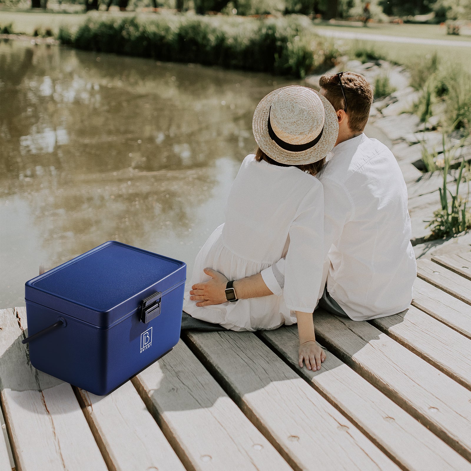Koelbox 12L met handvat blauw - Dividers - snijplanken - tot maximaal 40 uur isolatie - incl. 2 koelelementen van 200ml