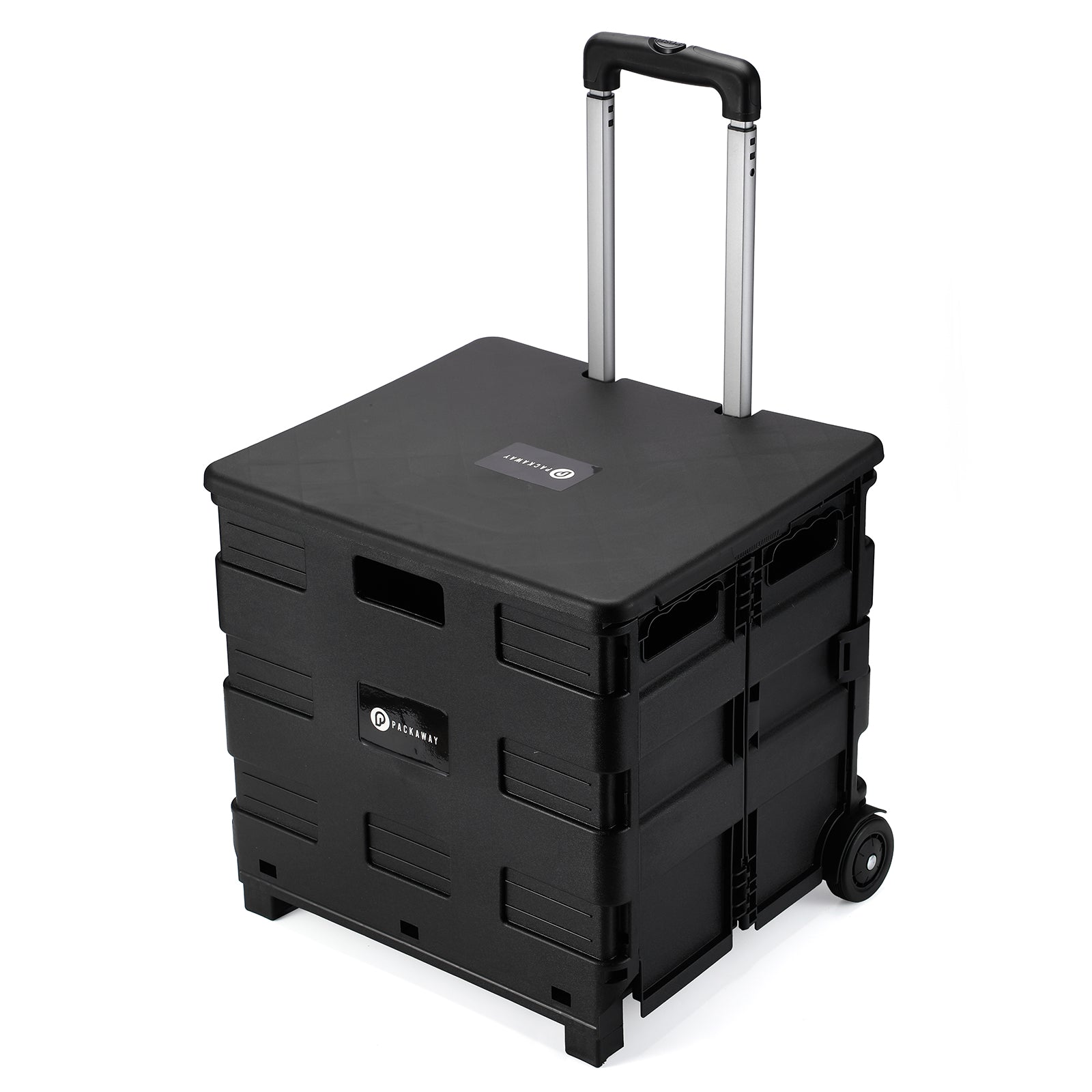Packaway Boodschappentrolley 50L XL zwart - incl. deksel - 35 kg draagvermogen