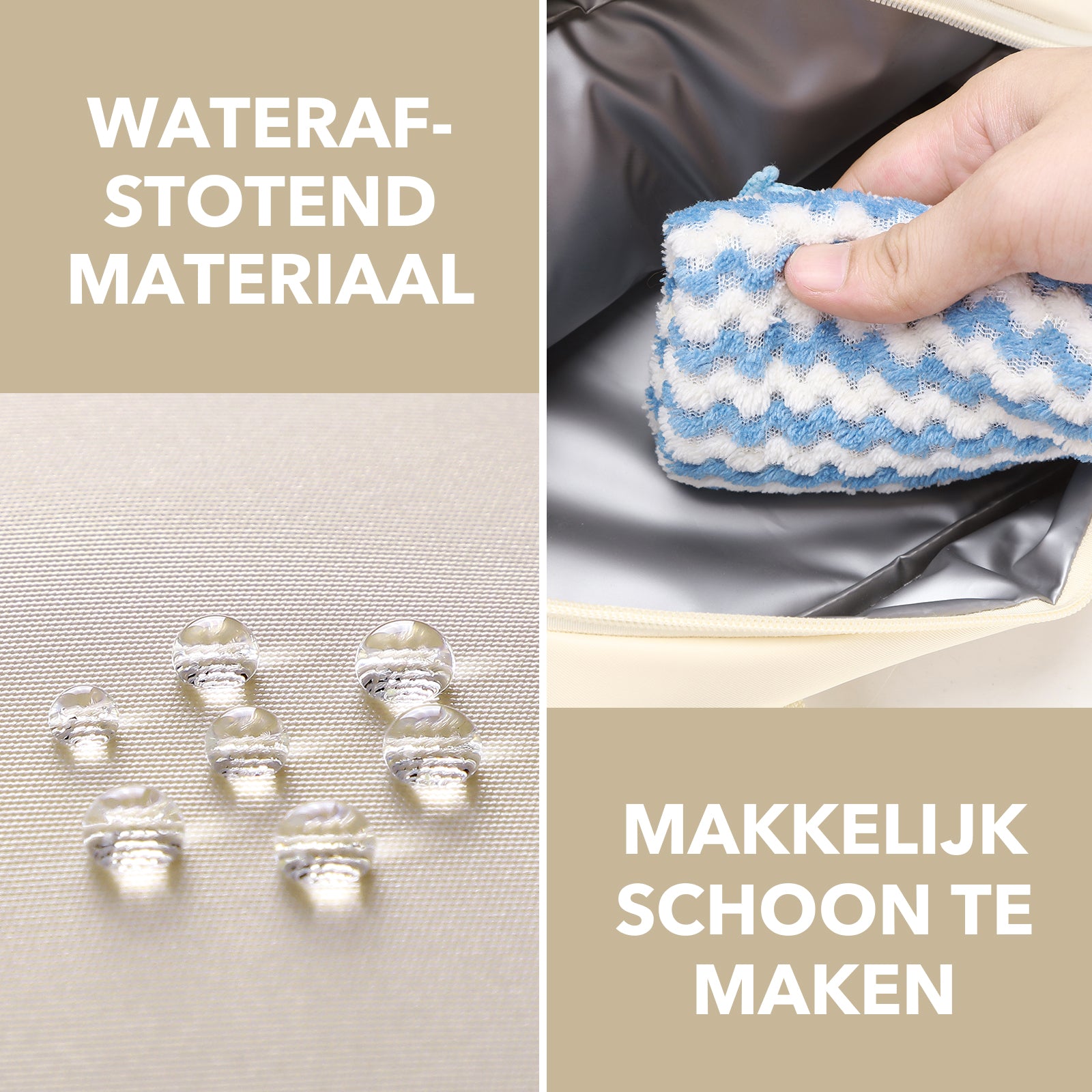 Brisby Koeltas Lunchtas 4L - Waterafstotend - Geïsoleerde Kolftas - Inclusief Koelelement - Smooth Créme