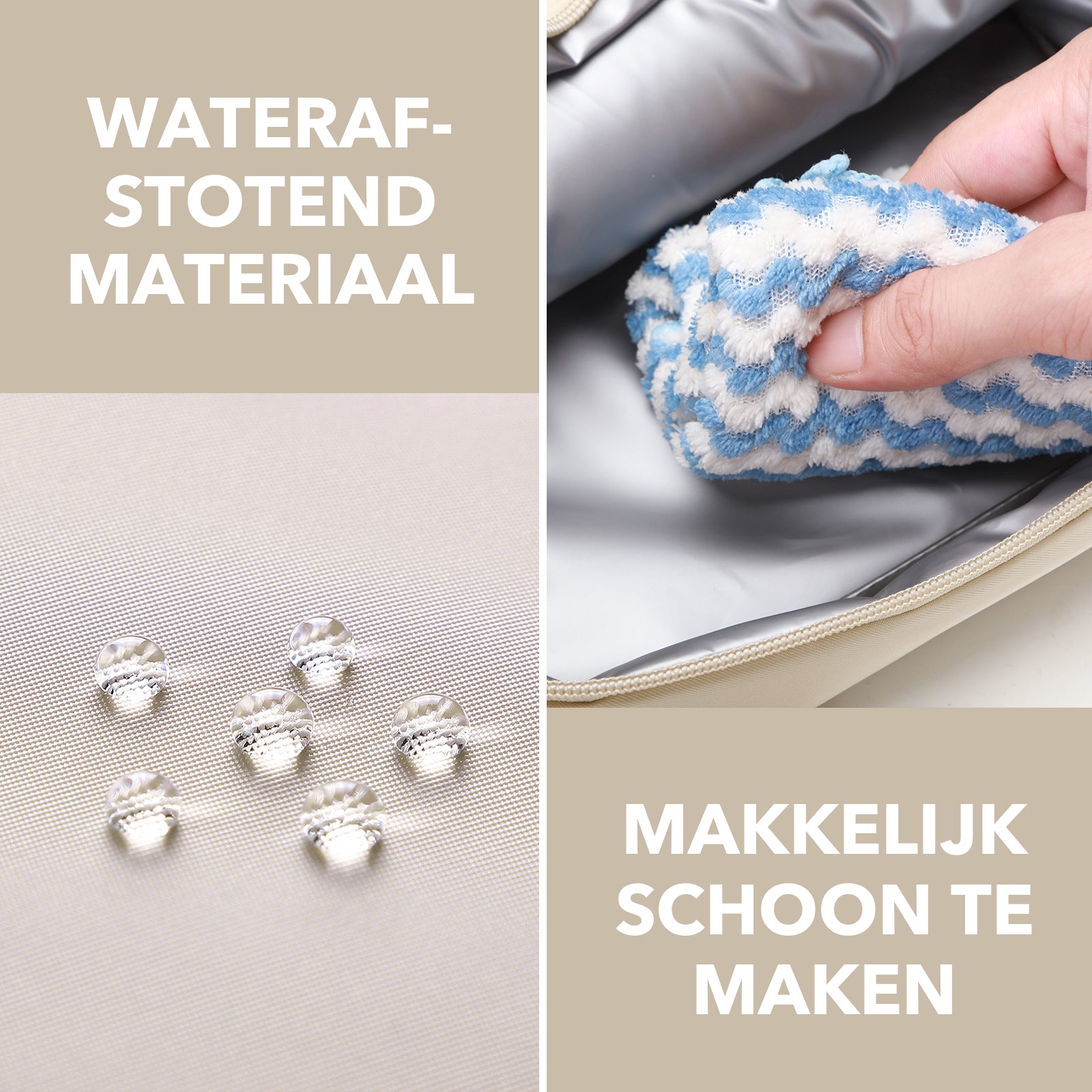 Brisby Koeltas Lunchtas 4L - Waterafstotend - Geïsoleerde Kolftas - Inclusief Koelelement - Smooth Champagne