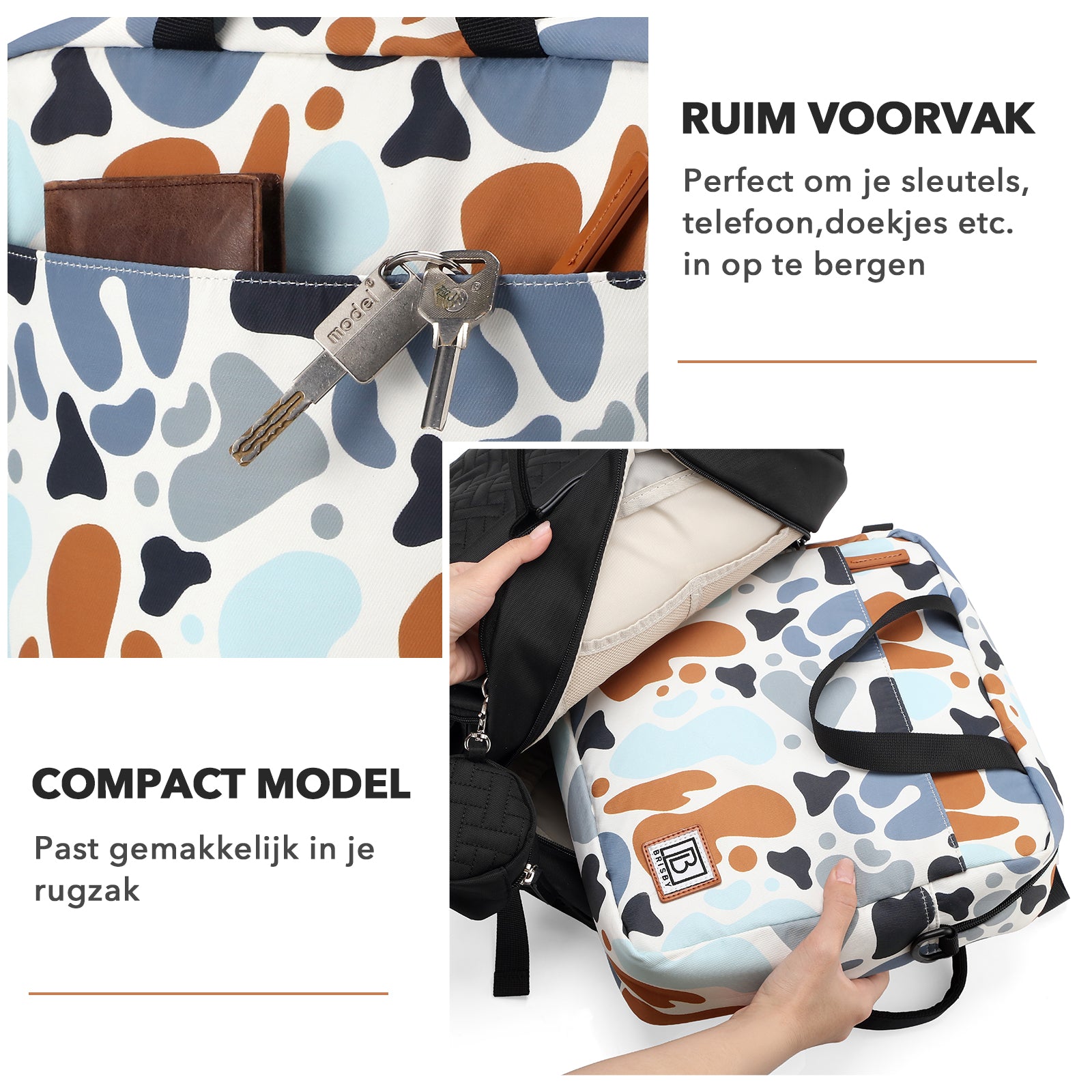 Brisby Koeltas Lunchtas 7L - Inclusief 2 Koelelementen & Schouderband - Palette