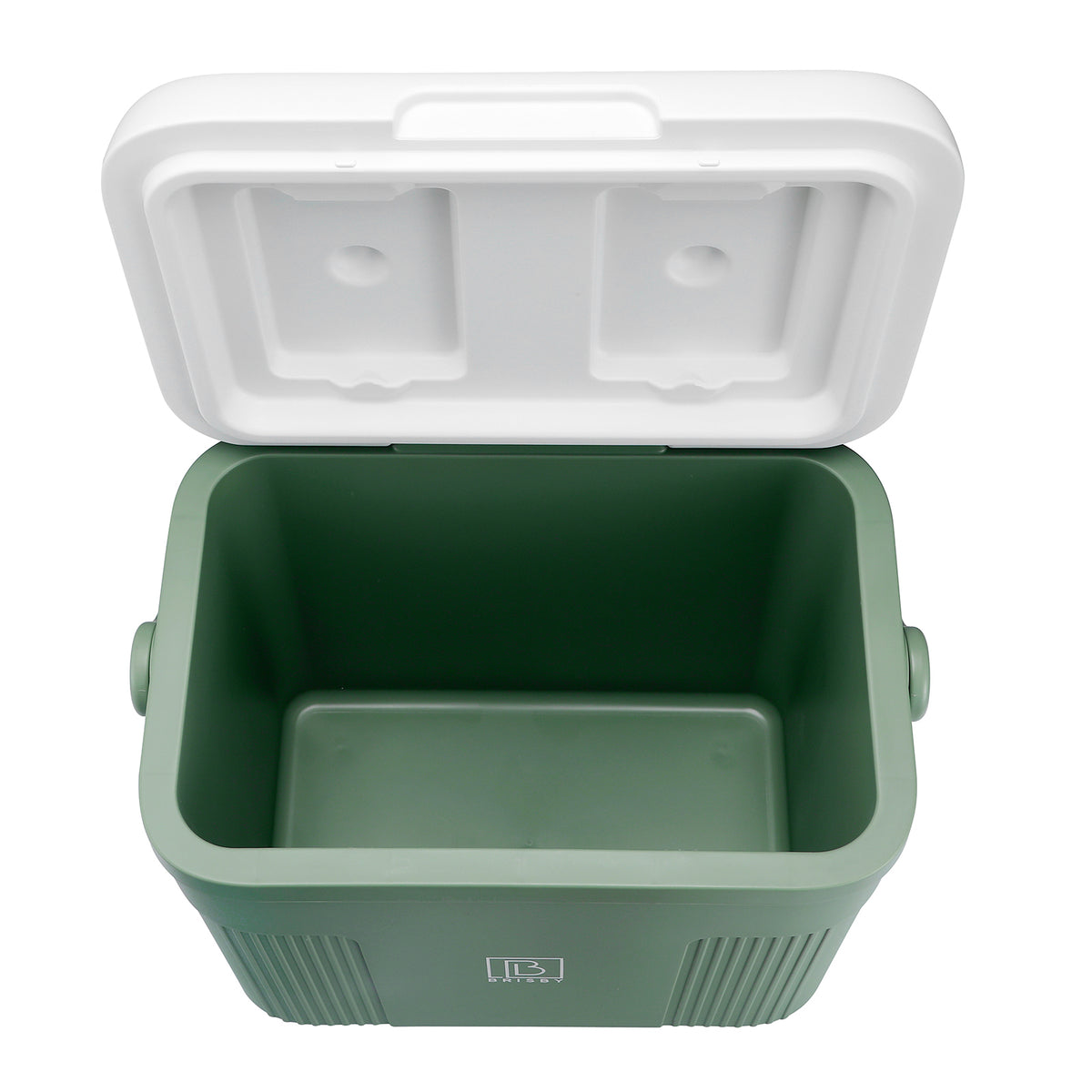 Brisby Koelbox 22L groen + 3-delige vershoudbakjes set - incl. 4 koelelementen