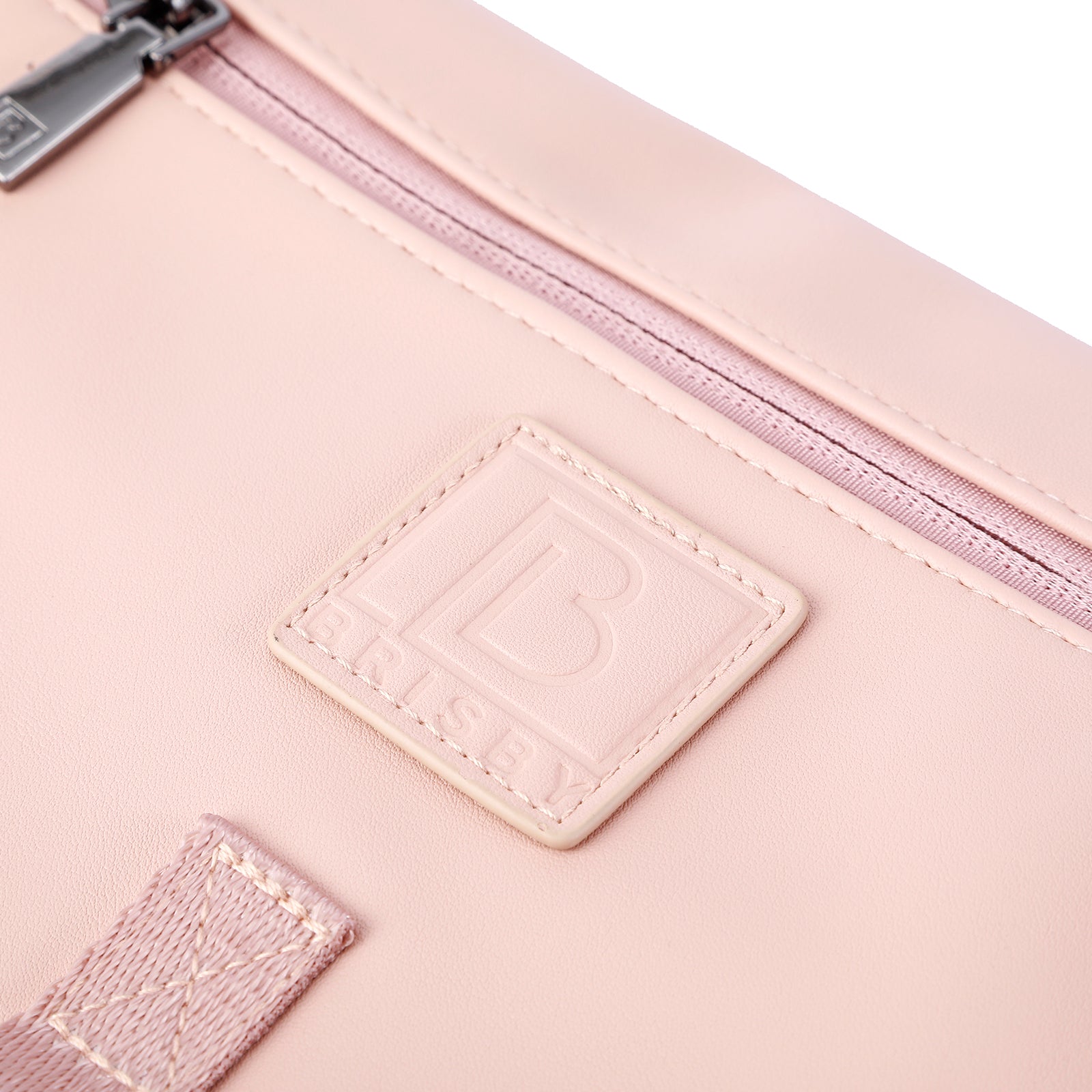Venezia diaper bag and backpack pink - nursing bag - hard-wearing - incl. buggy/pram hooks, changing mat and cool bag - PU leather