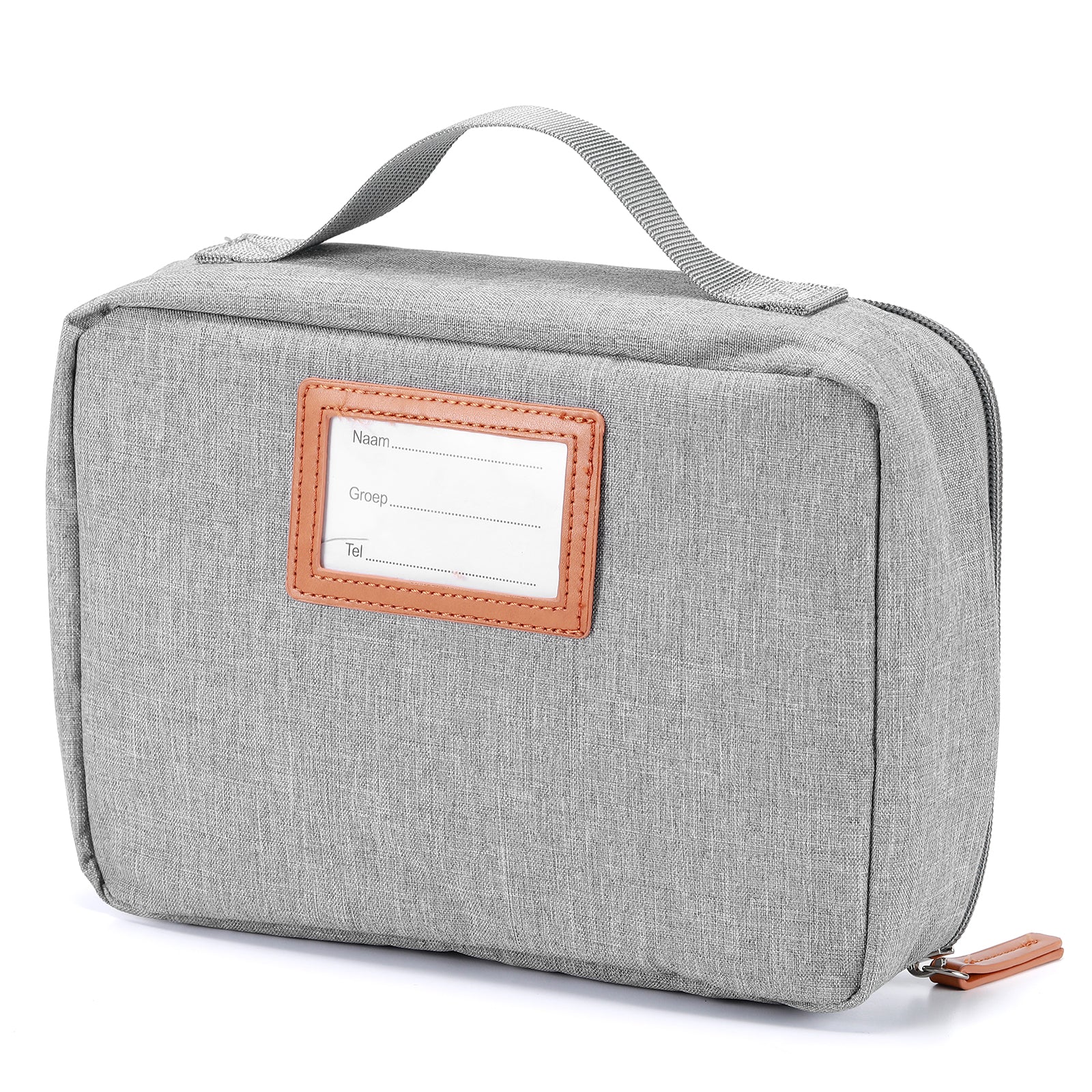 Cooler bag 2.5L light gray - 4-layer insulated - free cooling element