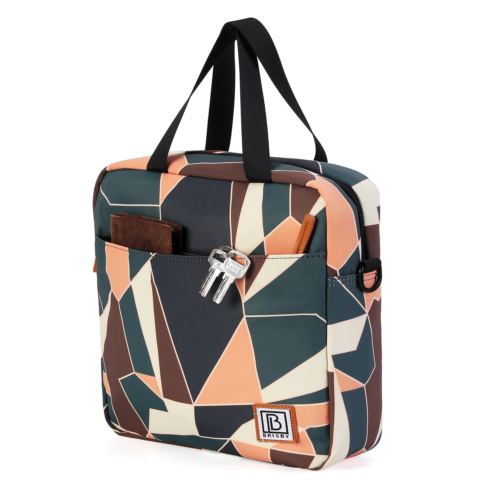 Koeltas 7L abstract colours - Lunchtas - 4-laags geïsoleerd - 2 gratis koelelementen - incl. schouderband