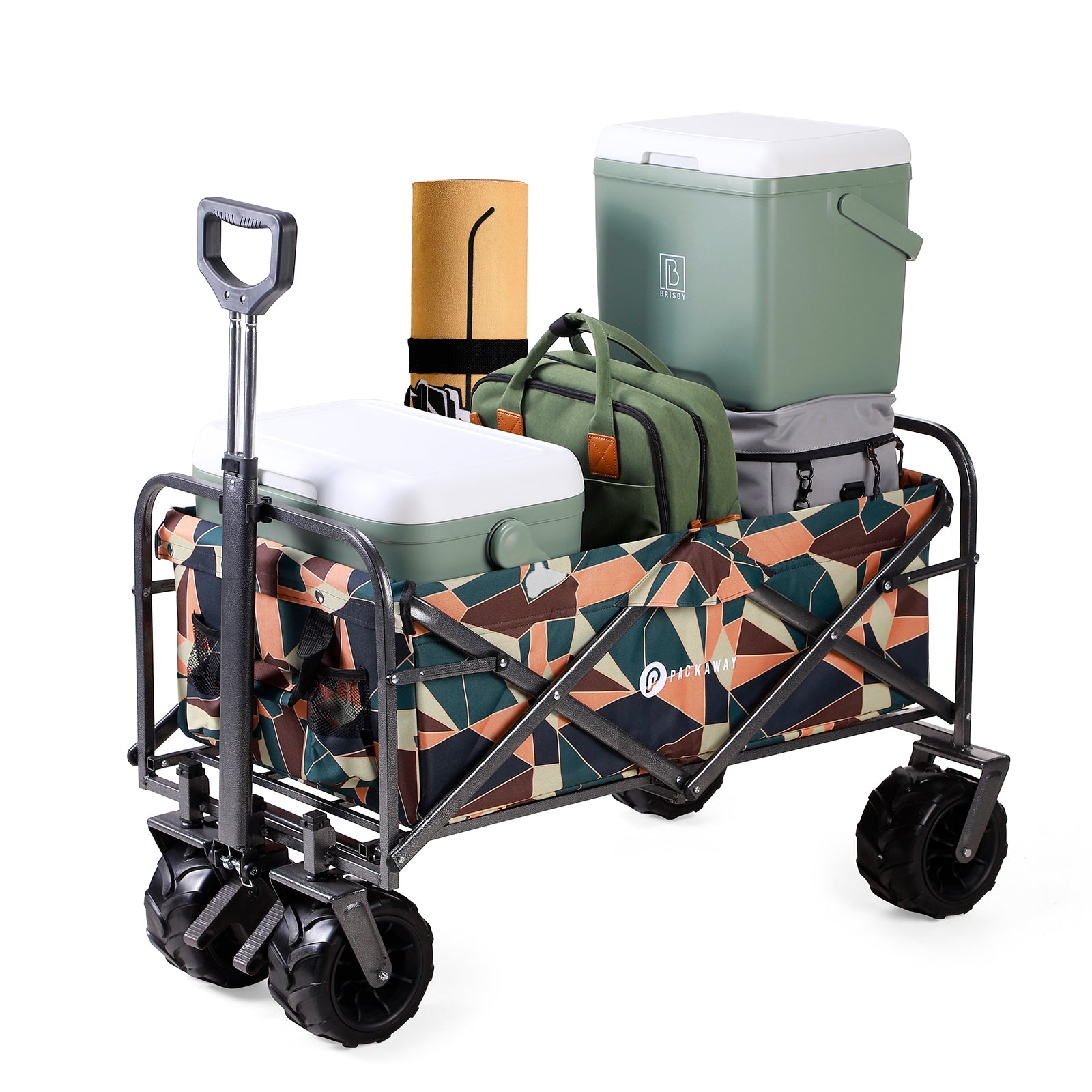 Packaway Bolderkar XL 80kg abstract colours - opvouwbaar - heavy duty - wasbaar